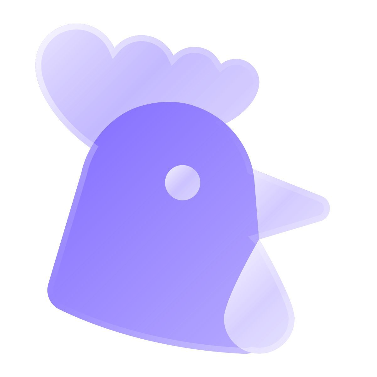 liquid glass color style année du coq icon