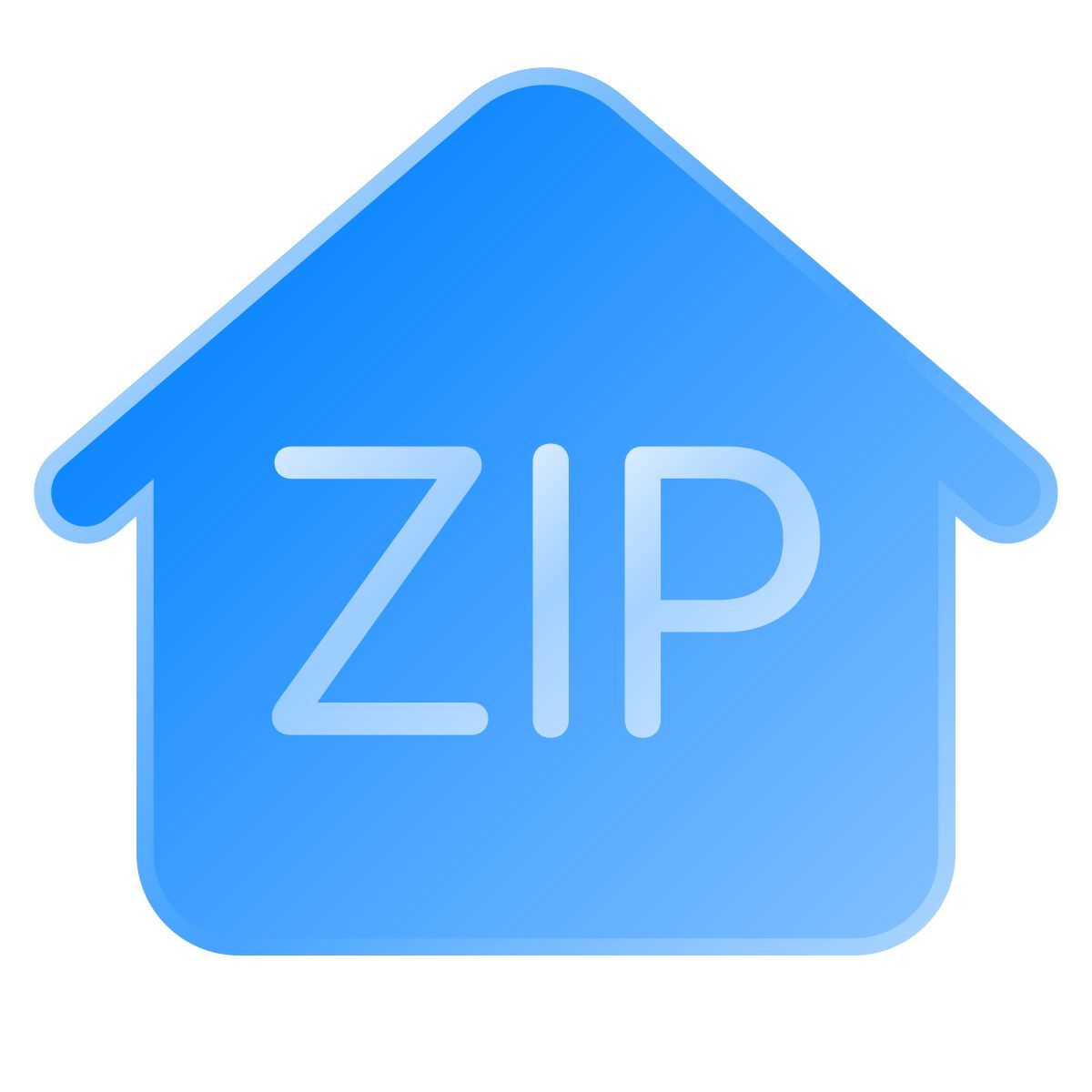 liquid glass color style código postal icon