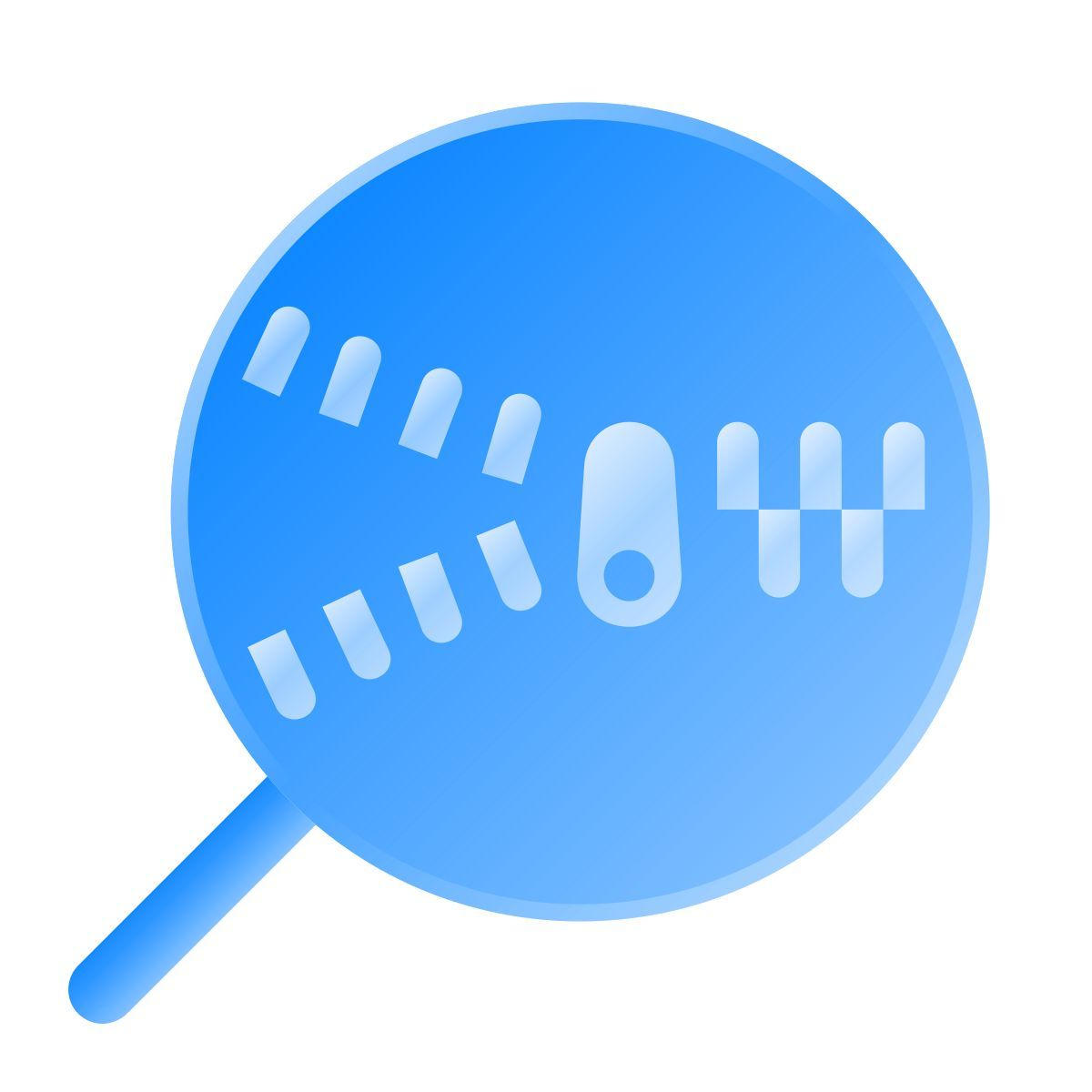 liquid glass color style dettagli file zip icon