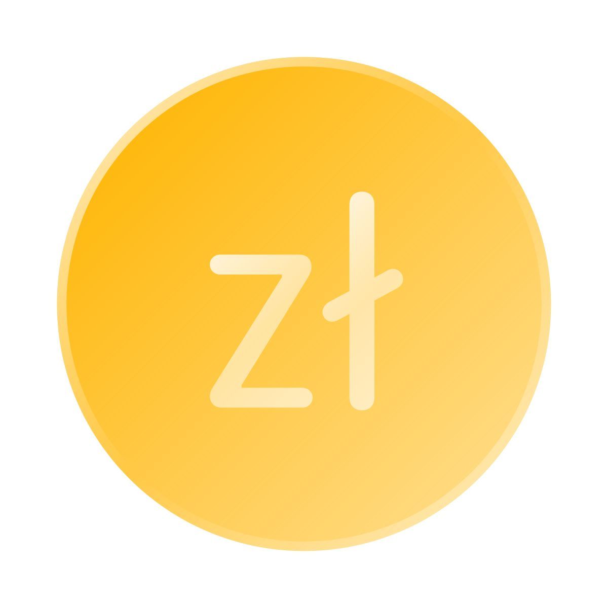 liquid glass color style zloty icon