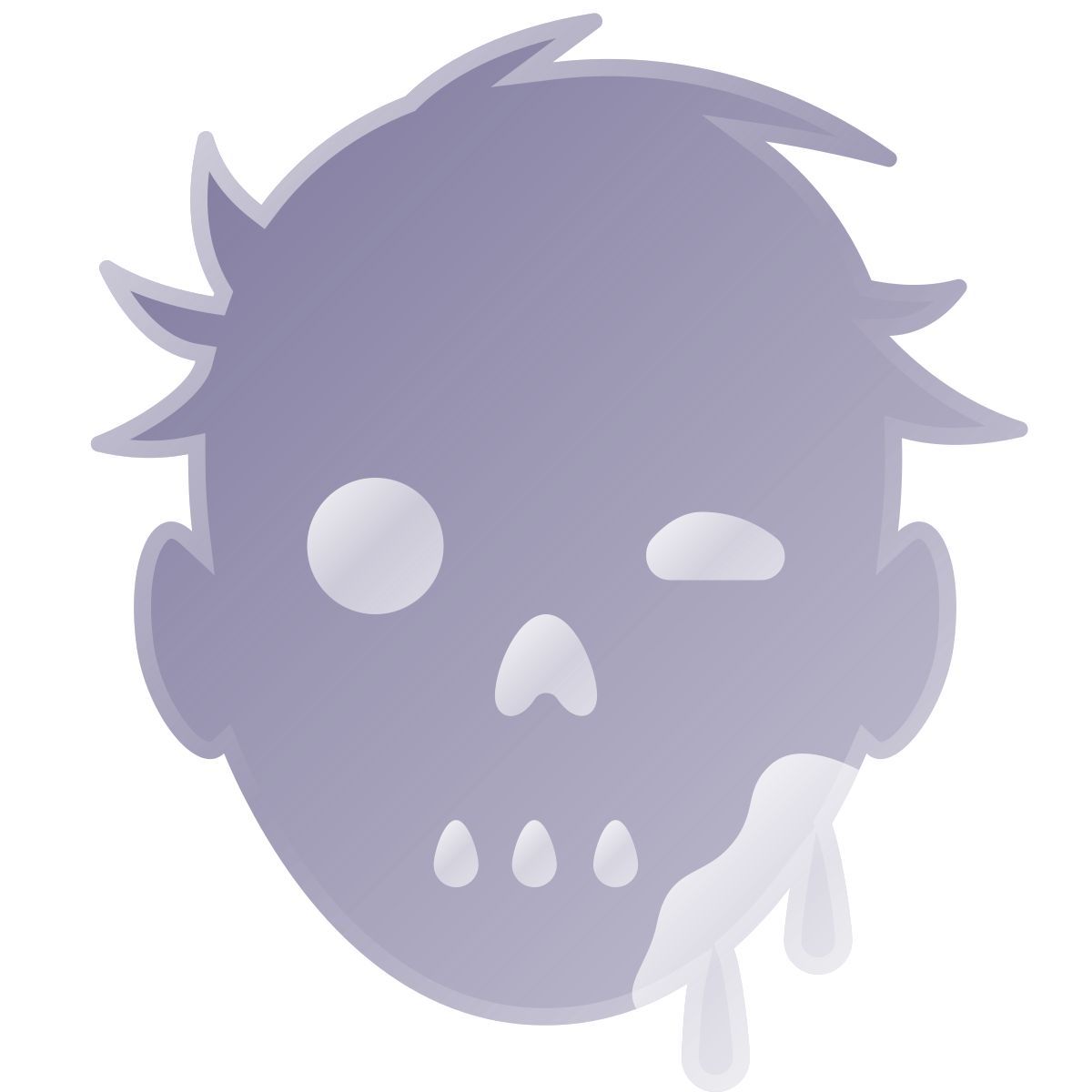 liquid glass color style zumbi icon