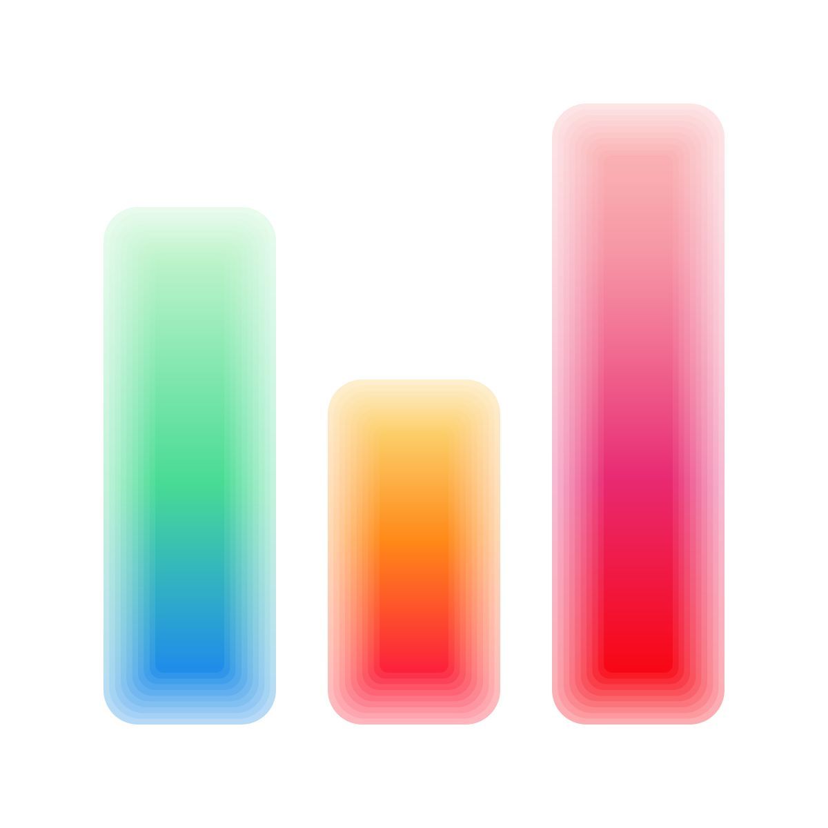 lollipop style bar graph icon