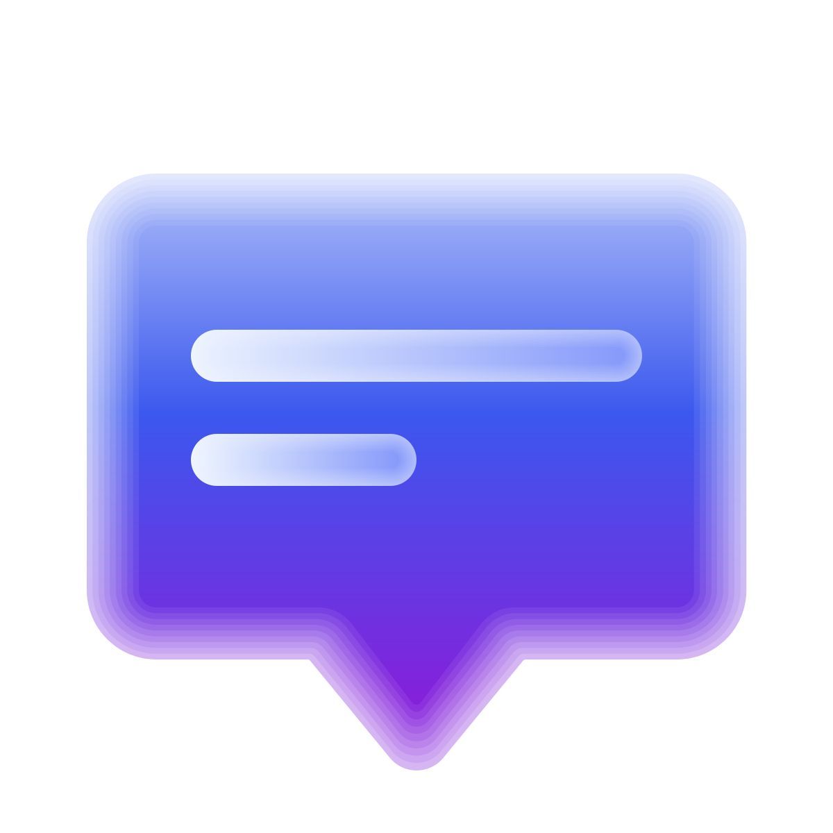 lollipop style comments icon