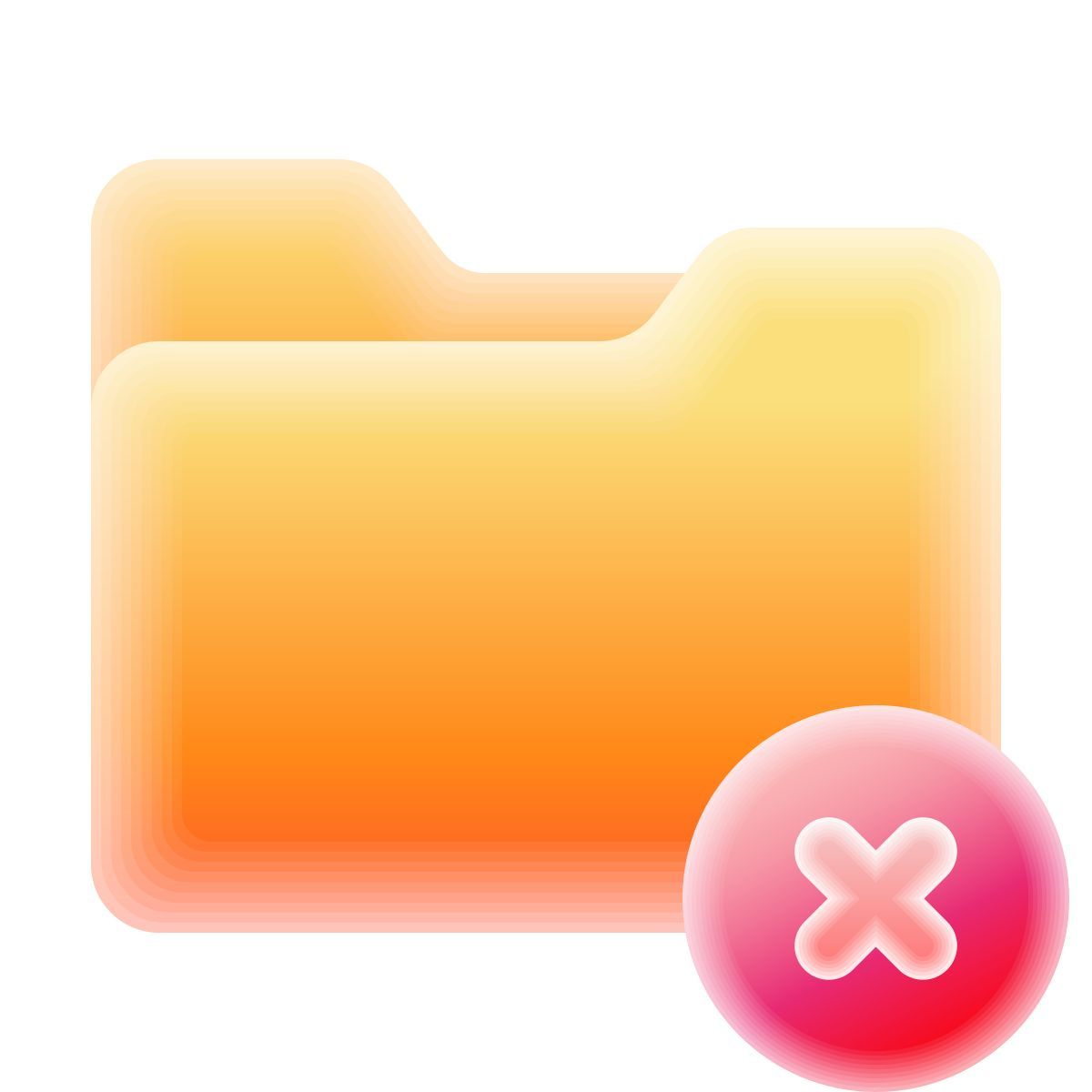 lollipop style delete folder icon