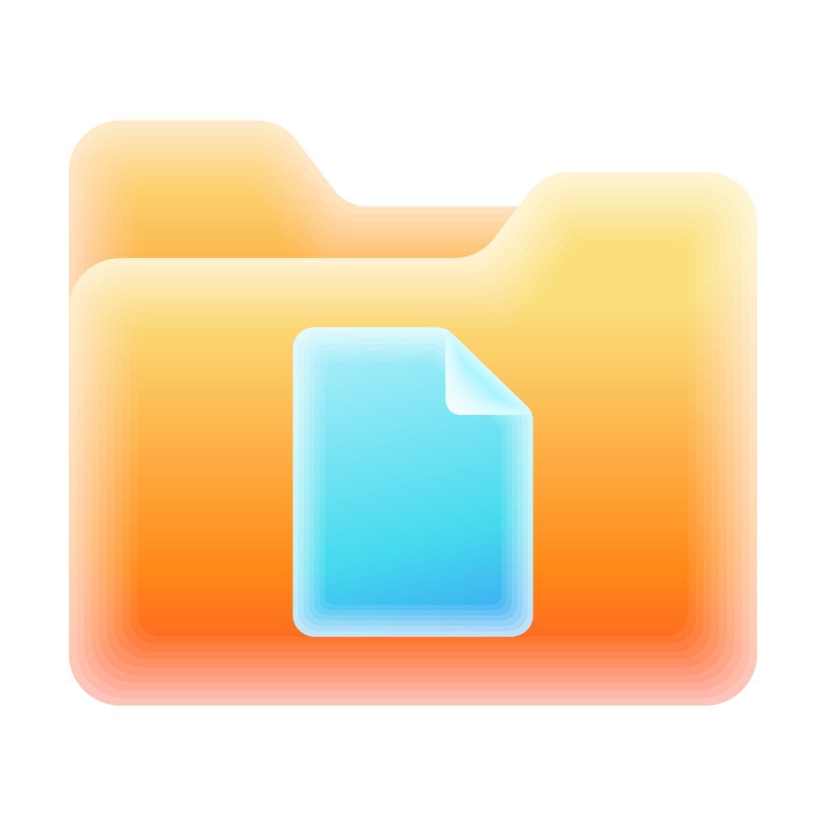 lollipop style carpeta de documentos icon