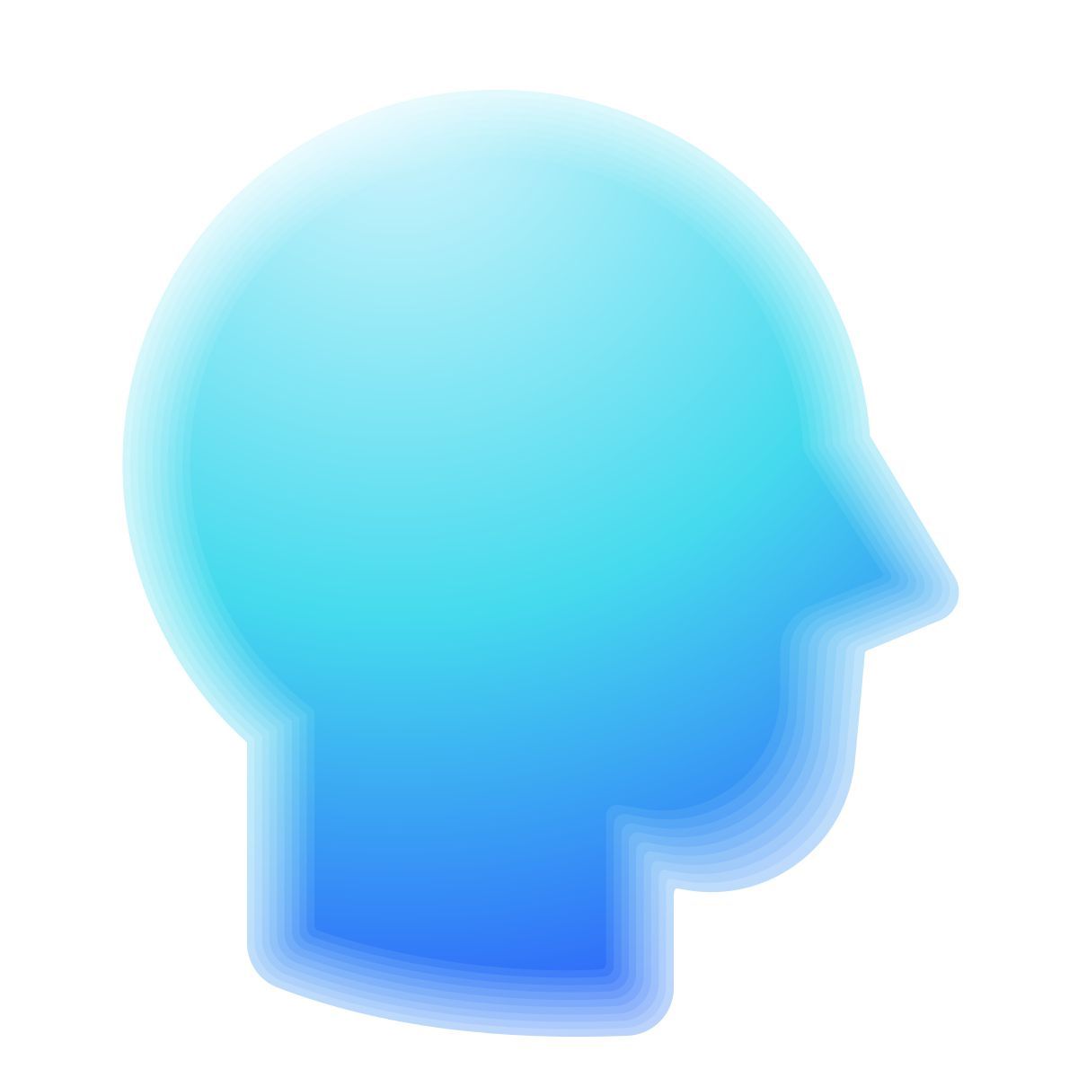 lollipop style 头部轮廓 icon