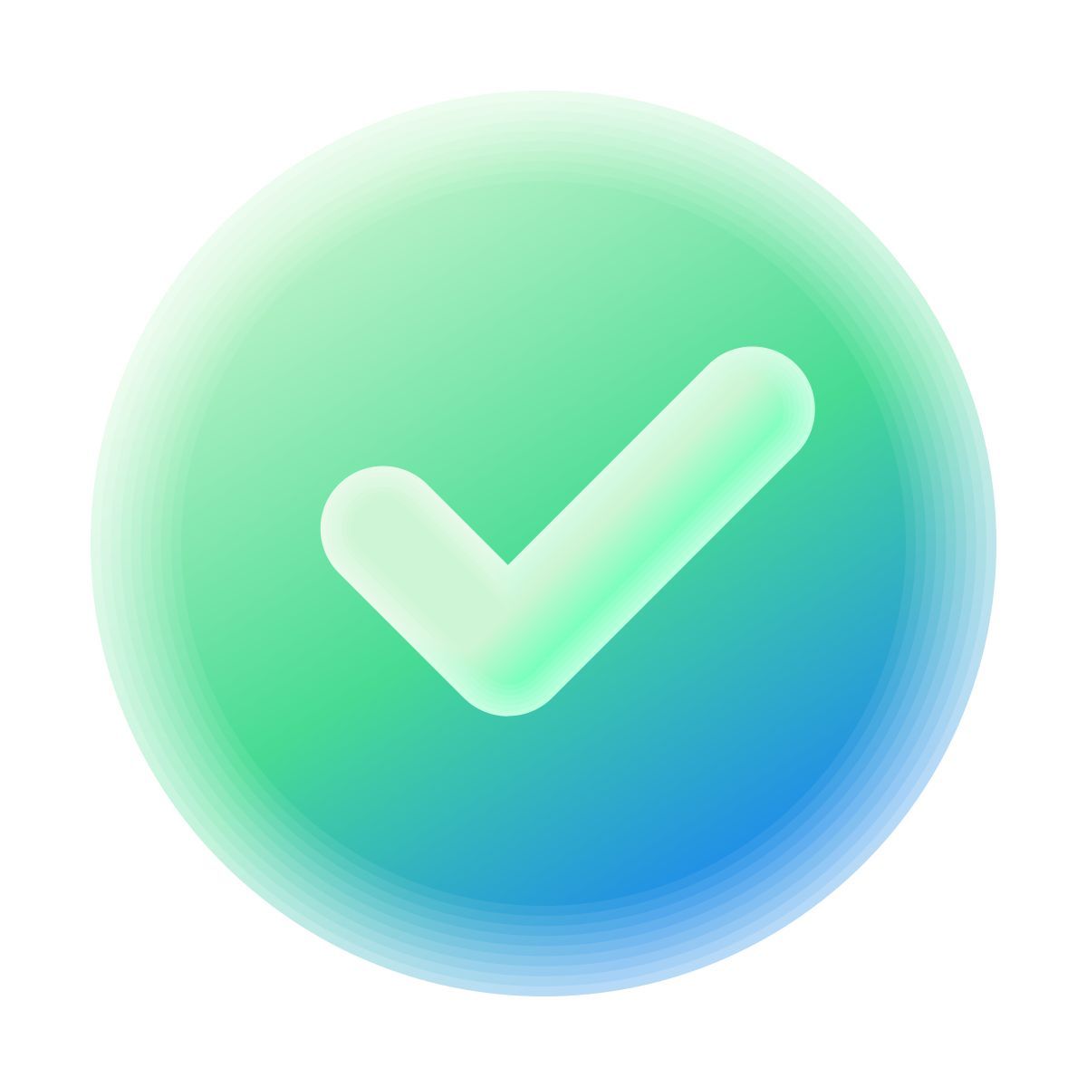 lollipop style check mark icon