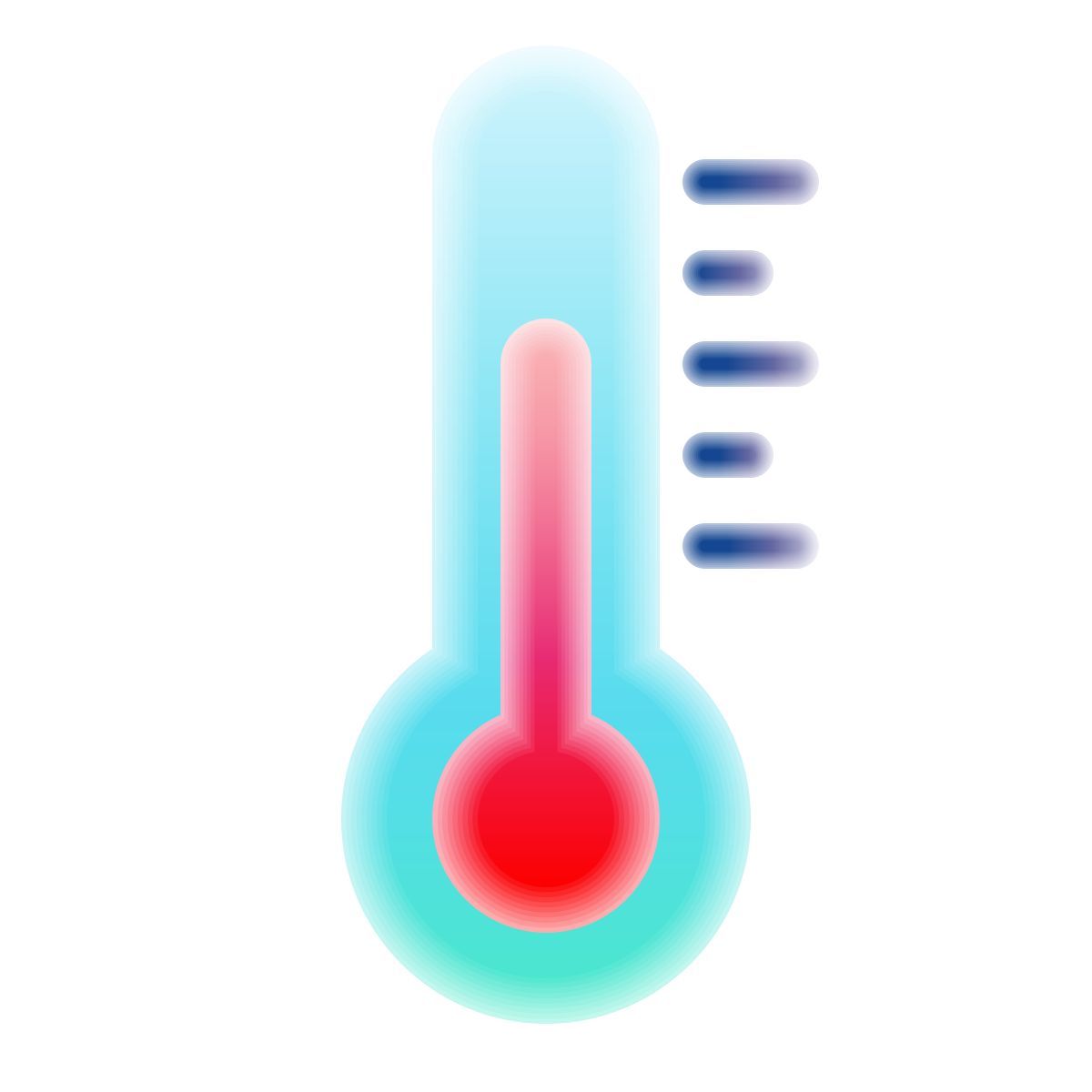 lollipop style thermometer icon
