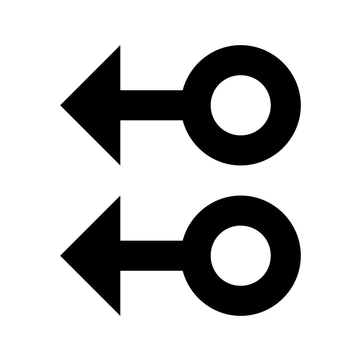 material outlined style 两指向左滑动 icon