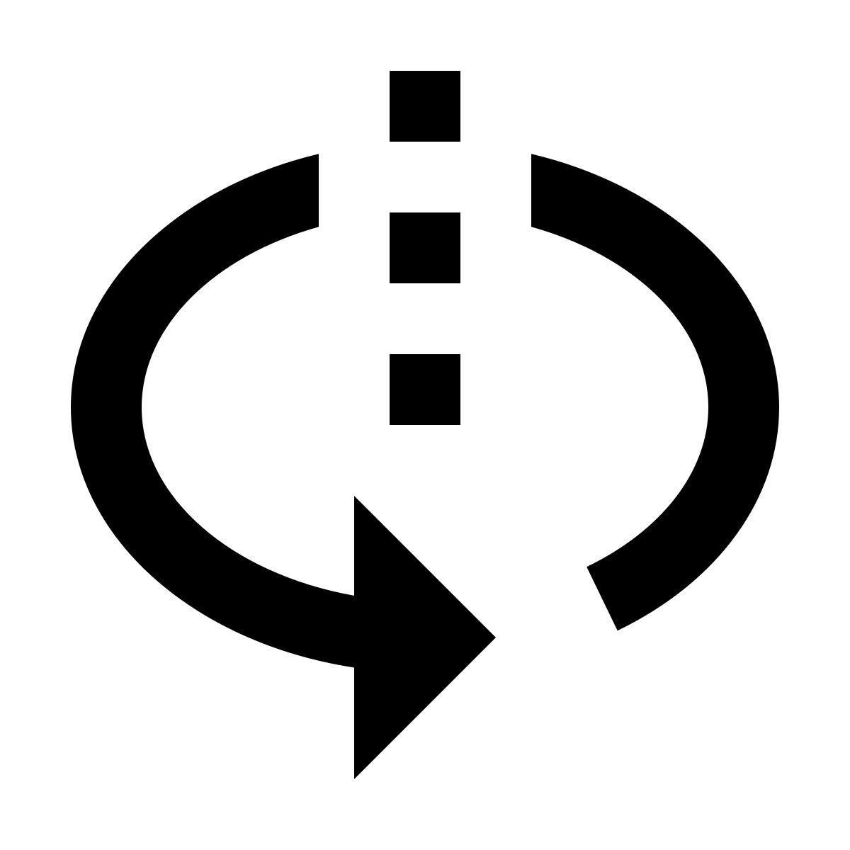 material outlined style 3d rotate icon