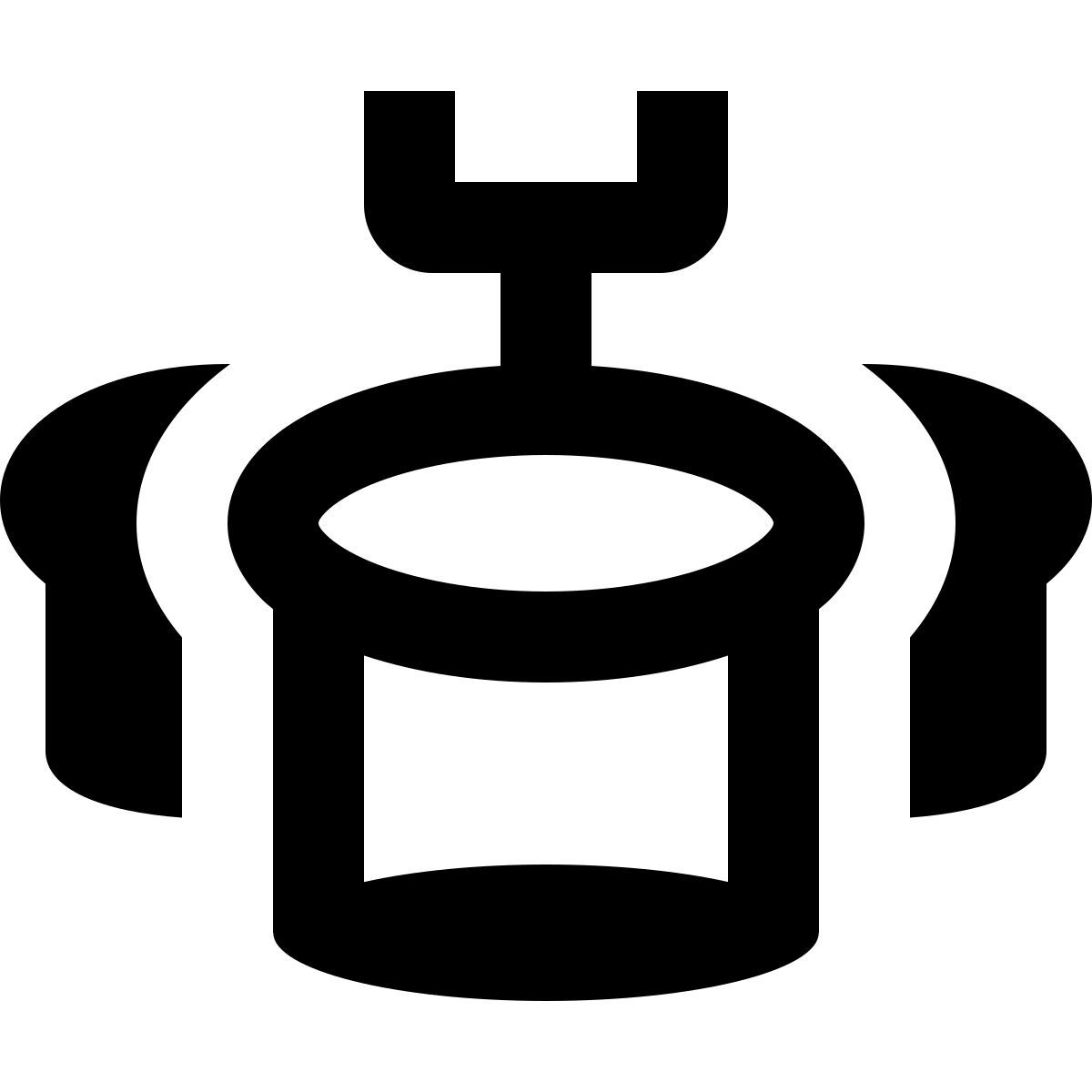 material outlined style marche ténor batterie icon