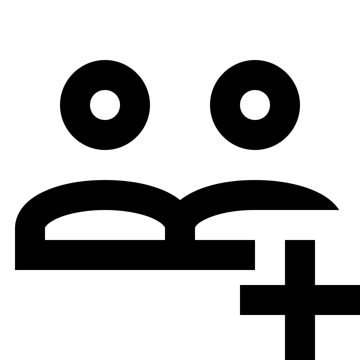 material outlined style ajouter un groupe d'utilisateurs homme homme icon