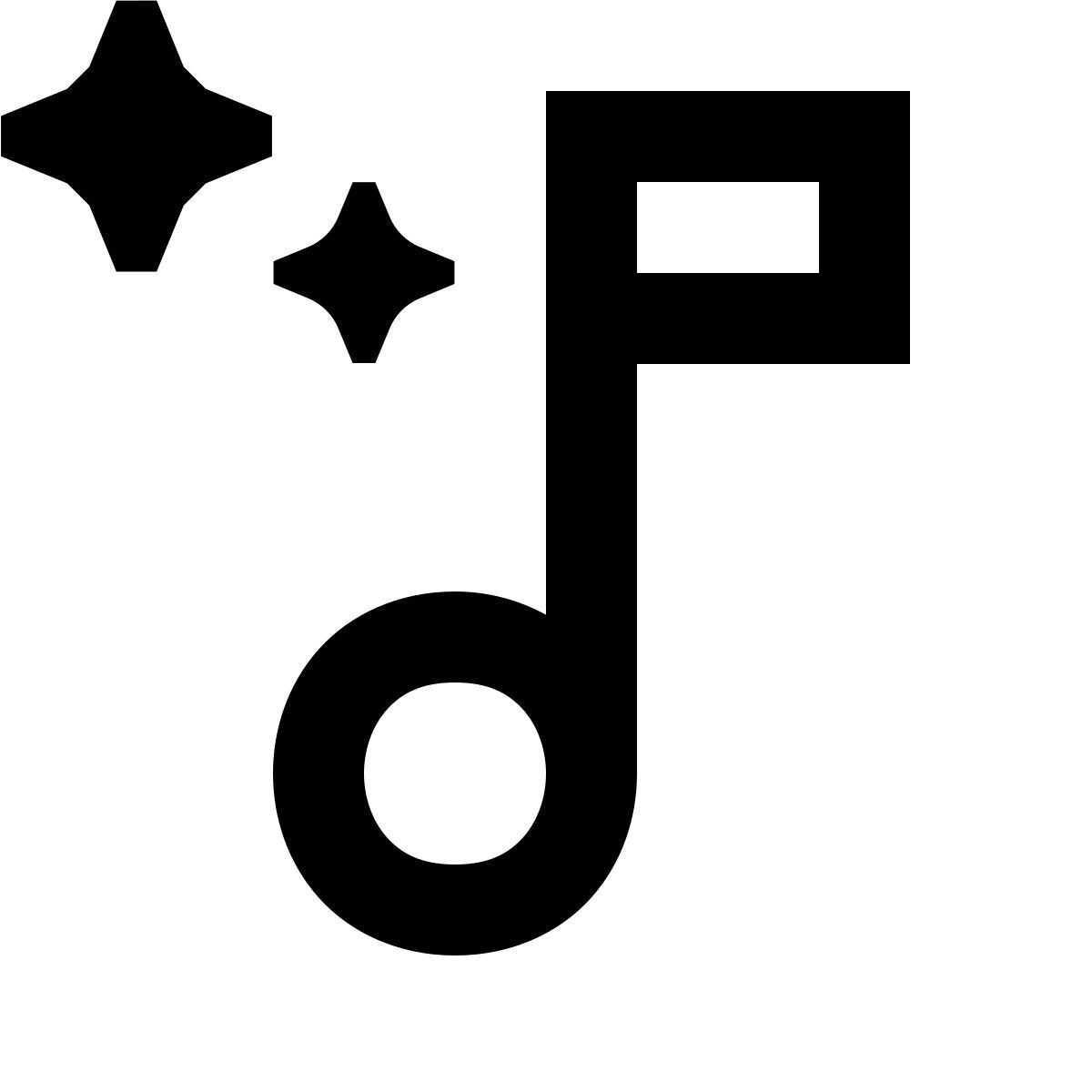 material outlined style ai generated music icon