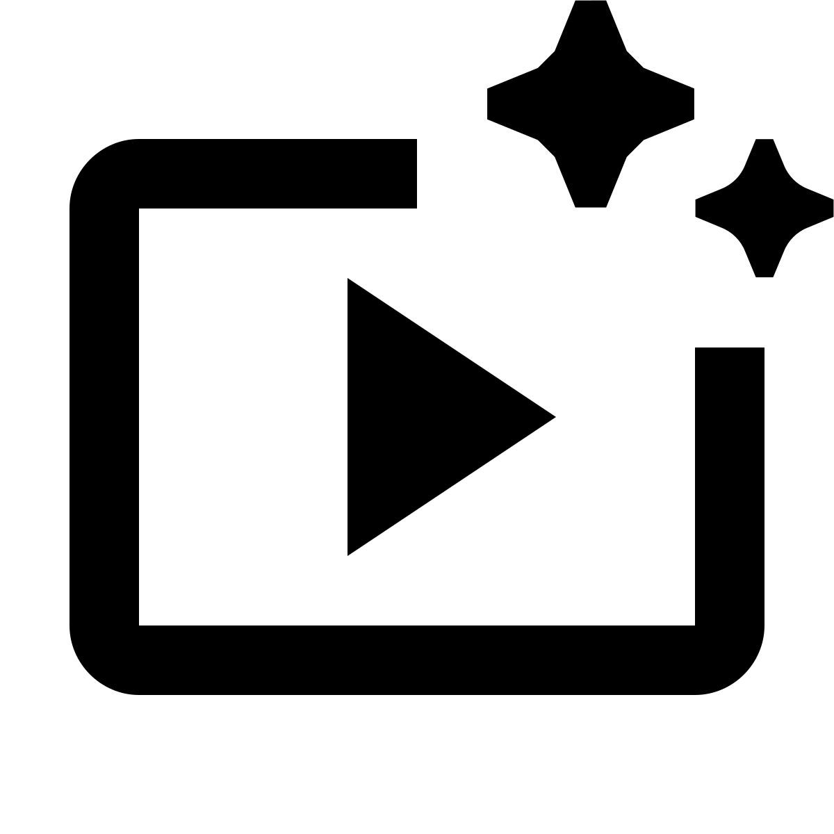 material outlined style 人工智能生成的视频 icon