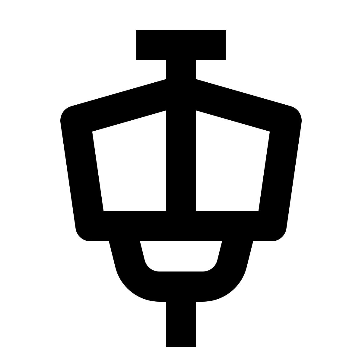 material outlined style torre de control de tráfico aéreo icon