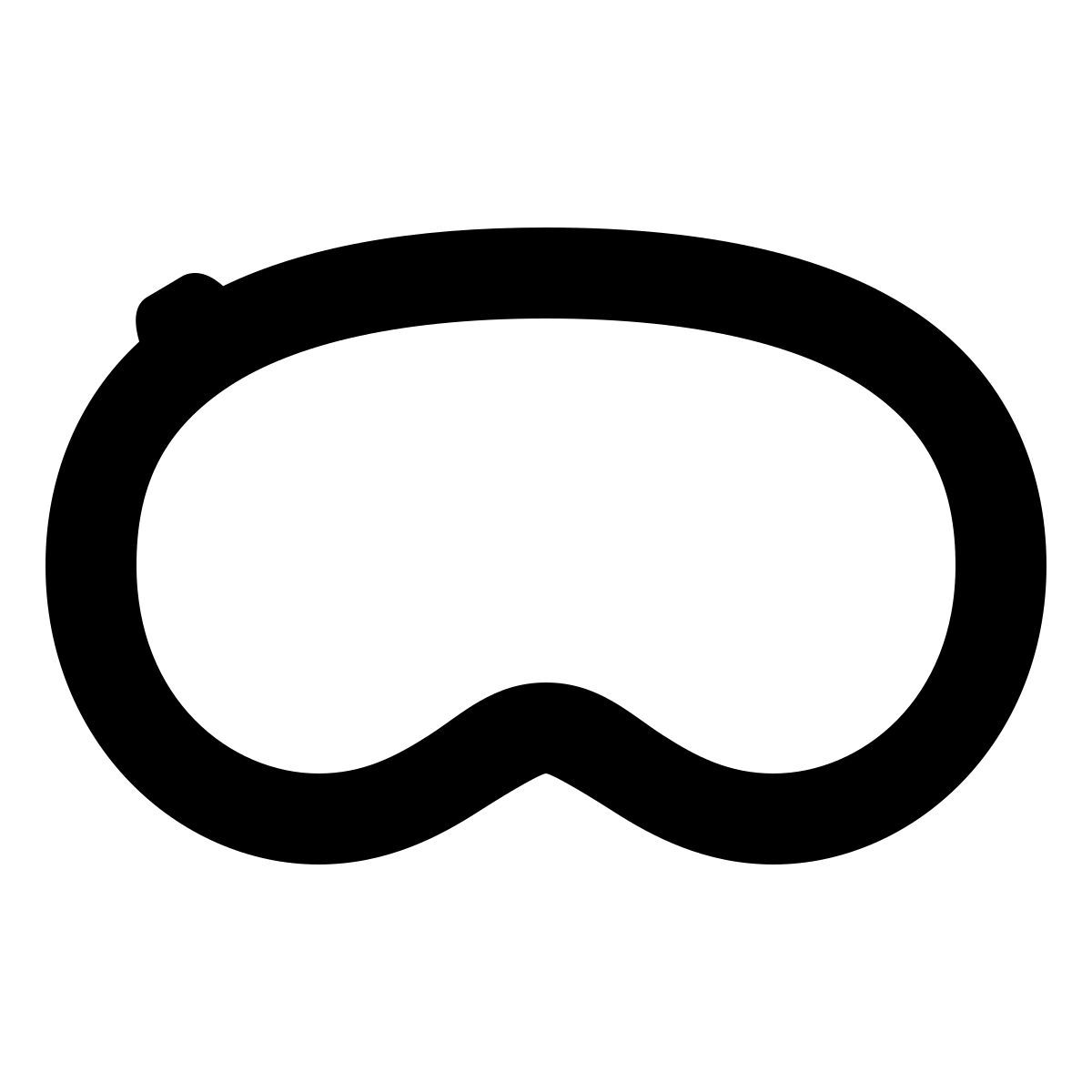 material outlined style apple vision pro icon