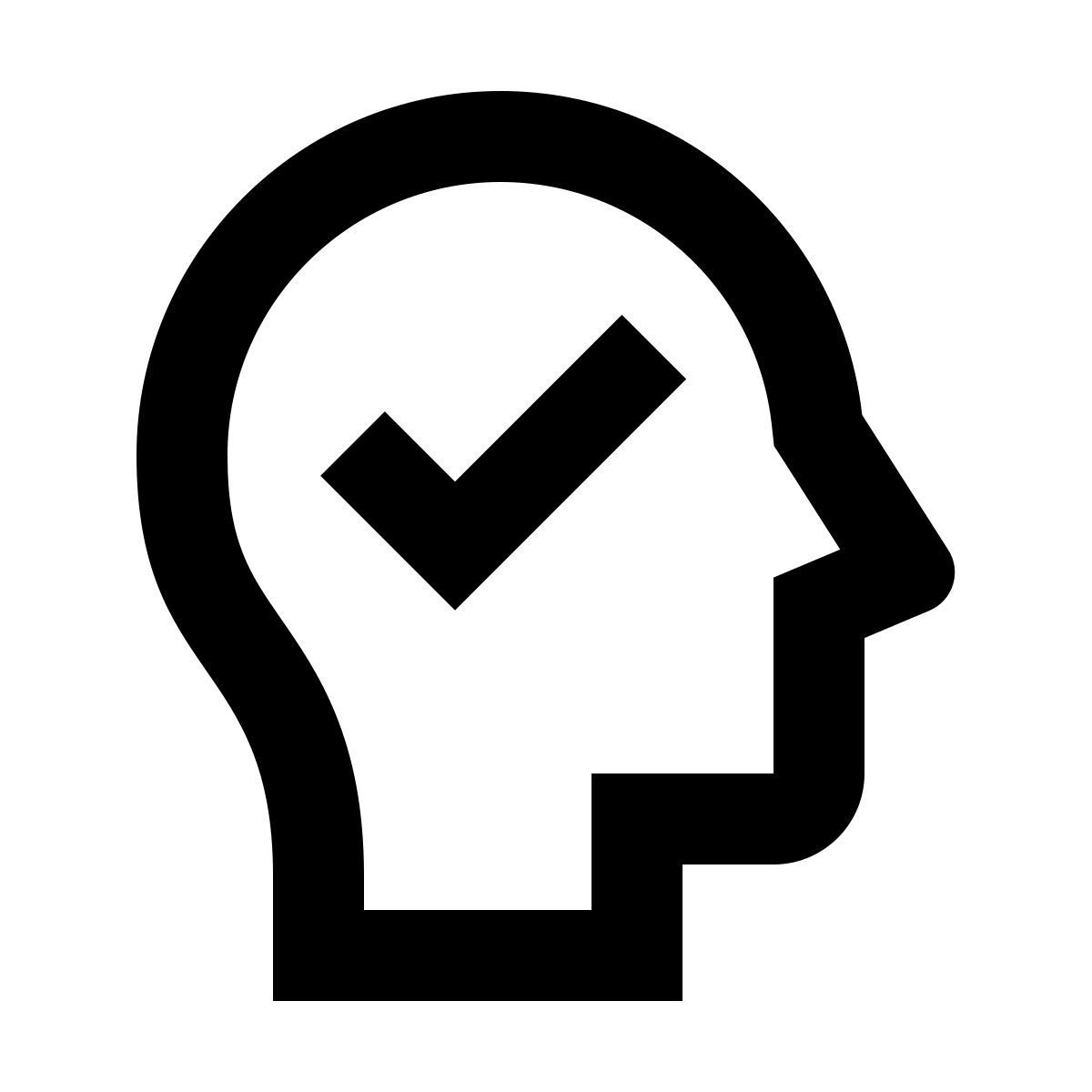 material outlined style zustimmen icon