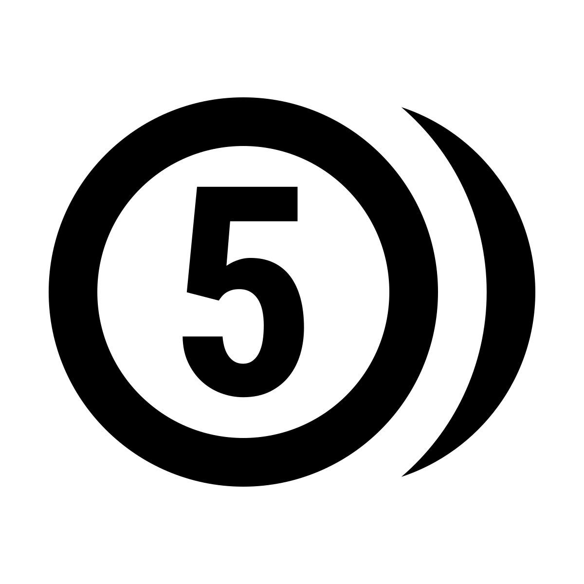 material outlined style penny icon