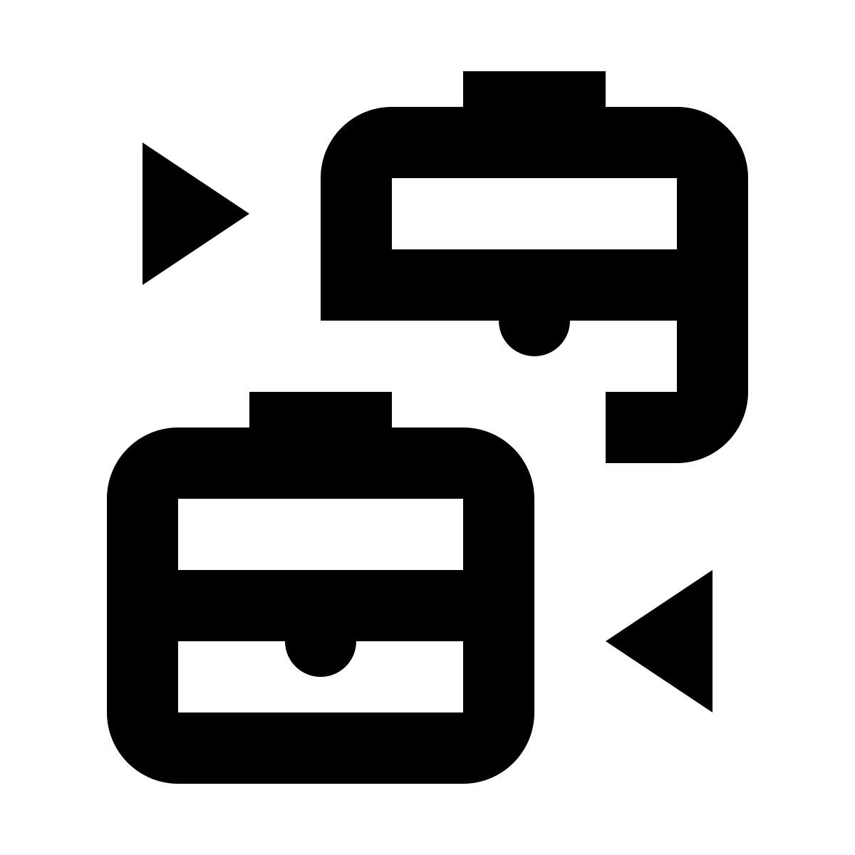 material outlined style b2b icon