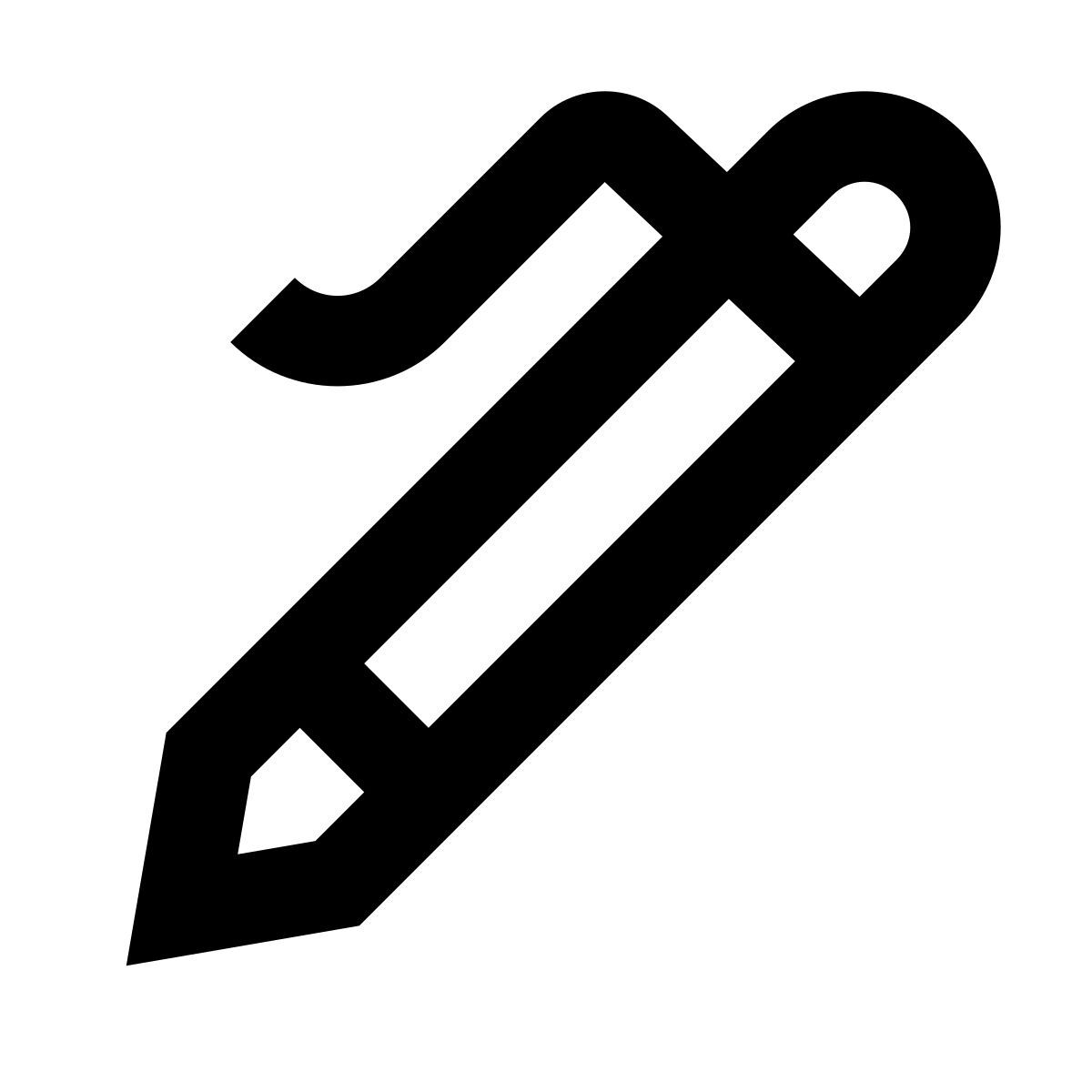 material outlined style 볼 포인트 펜 icon