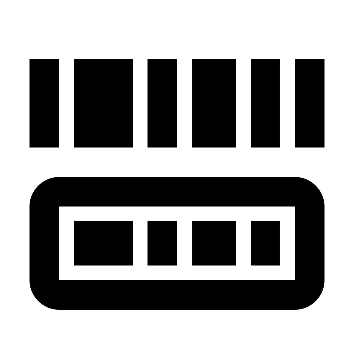 material outlined style 扫码机 icon