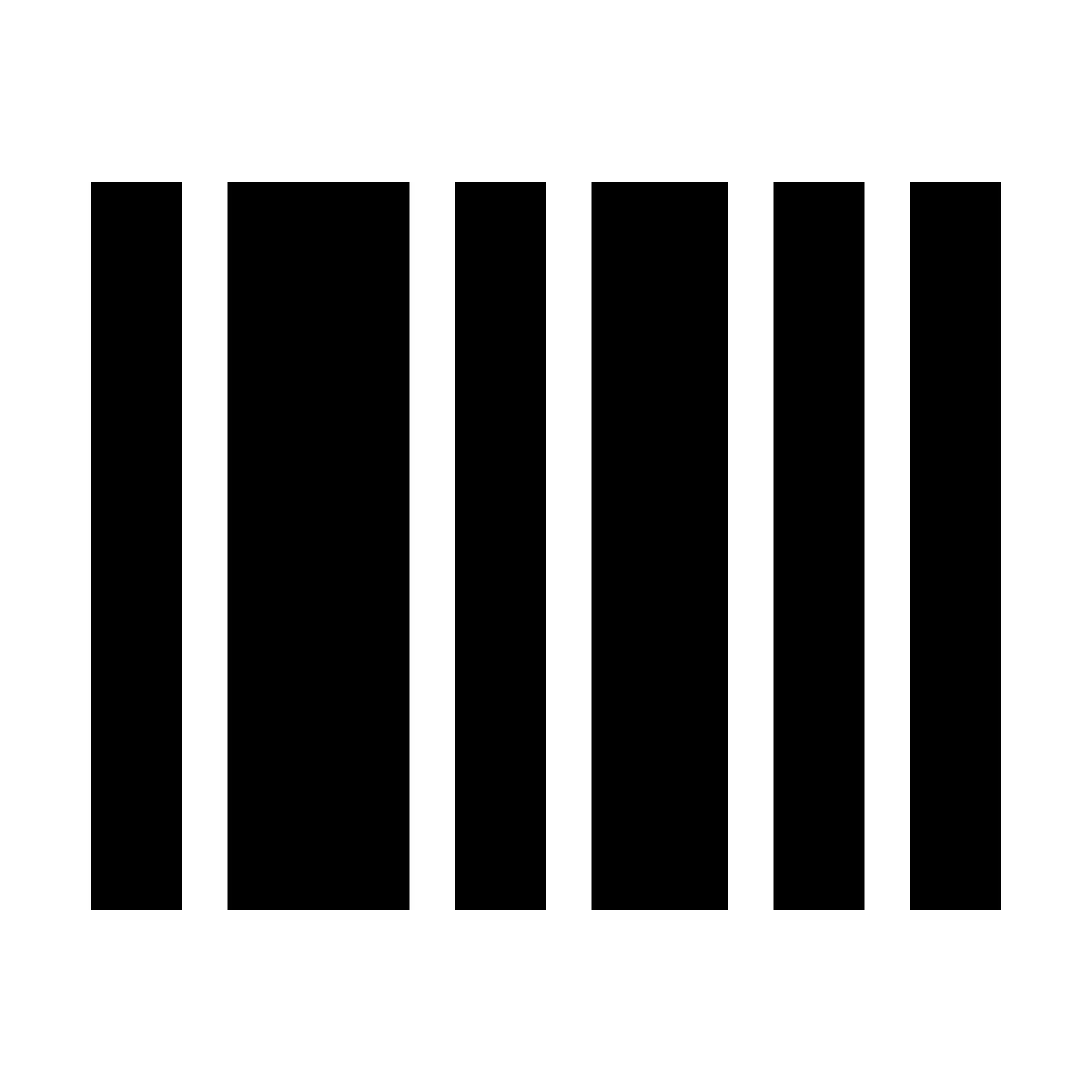 material outlined style strichcode icon