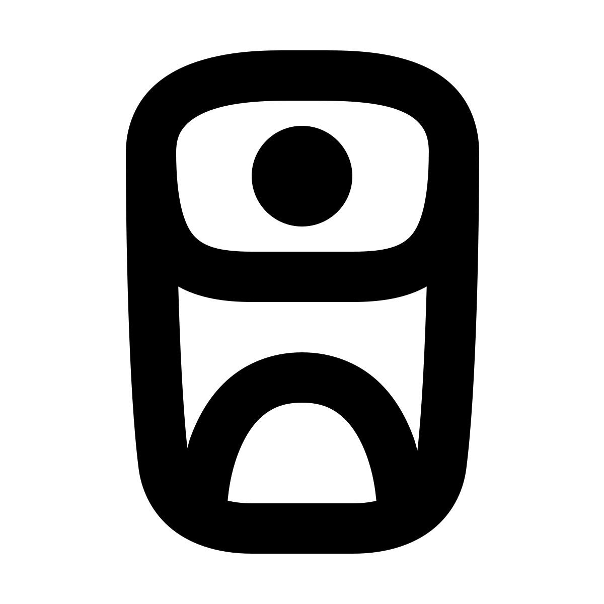 material outlined style körperkamera icon