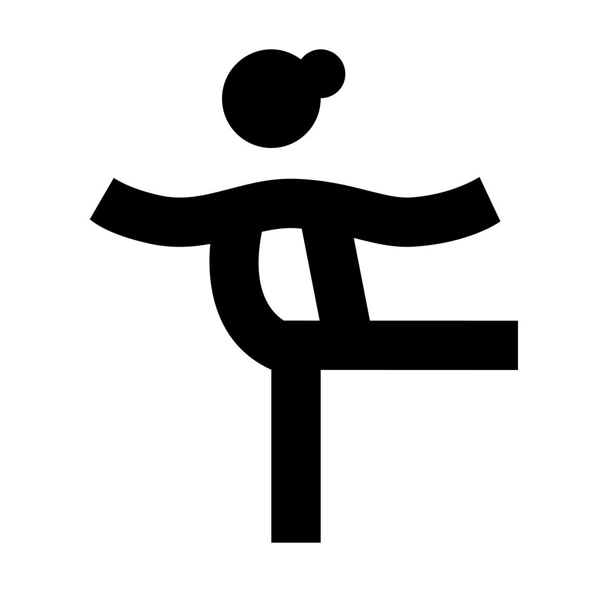 material outlined style cuerpo positivo mujer icon