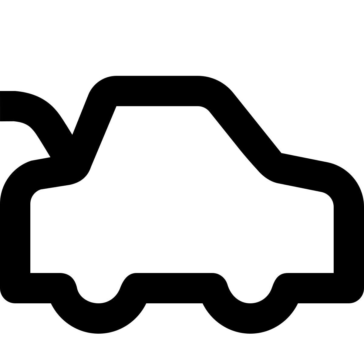 material outlined style arranque abierto icon