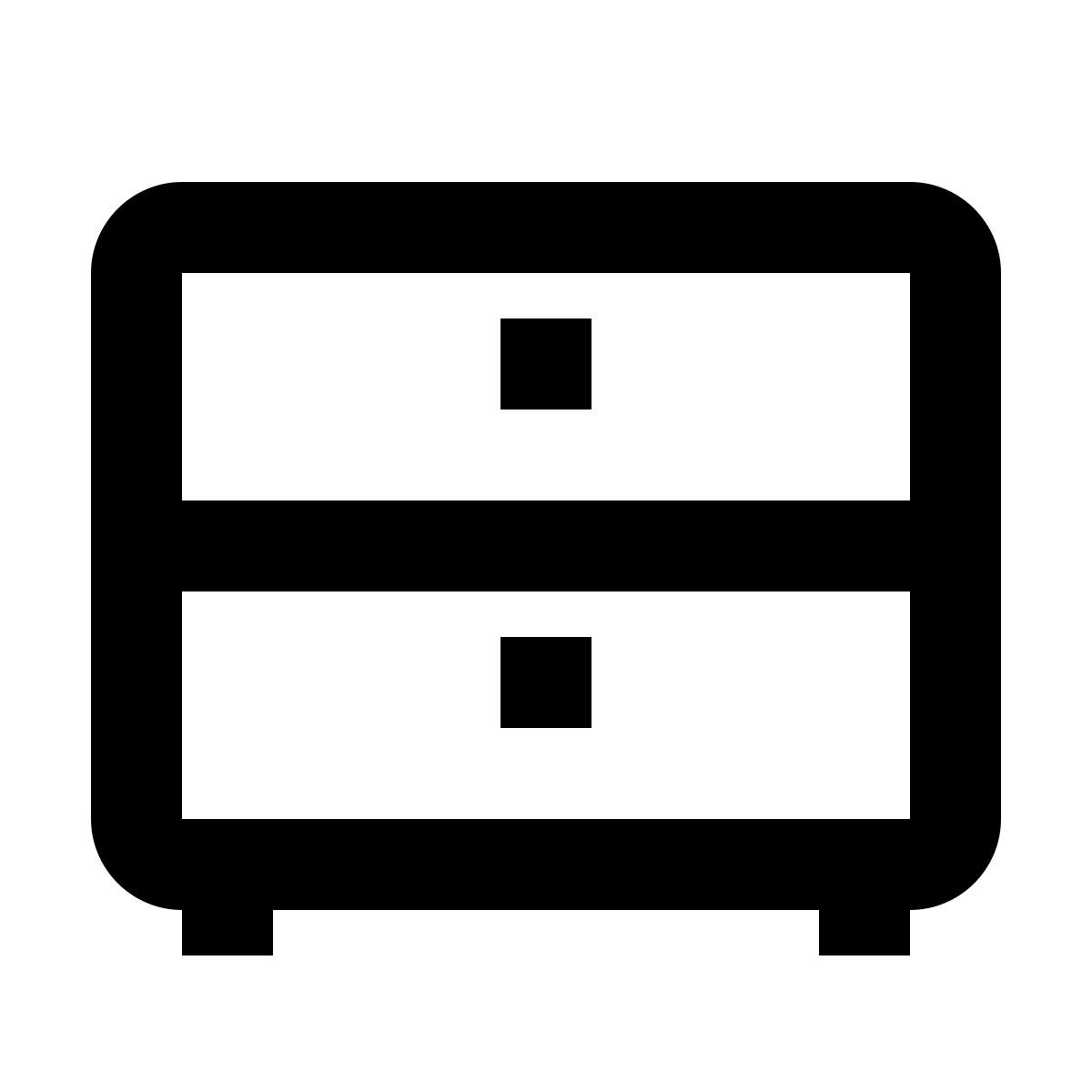 material outlined style cassetto icon