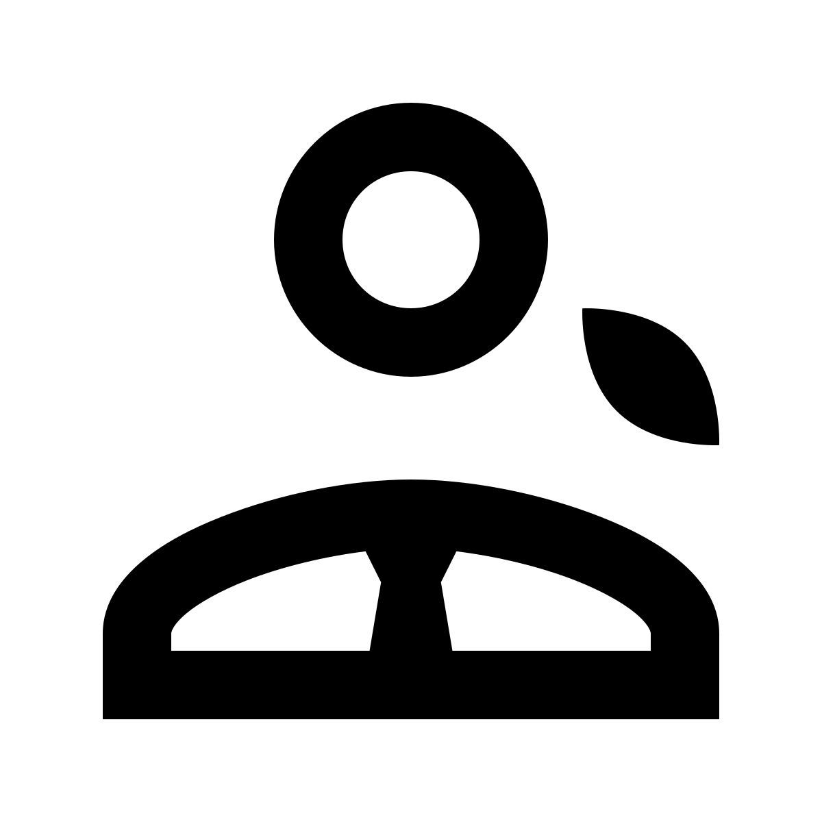 material outlined style mujer de negocios icon