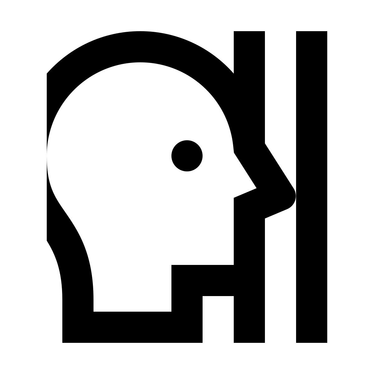 material outlined style intrometido icon