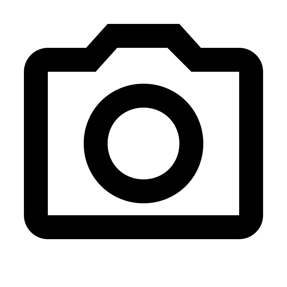 material outlined style fotocamera icon