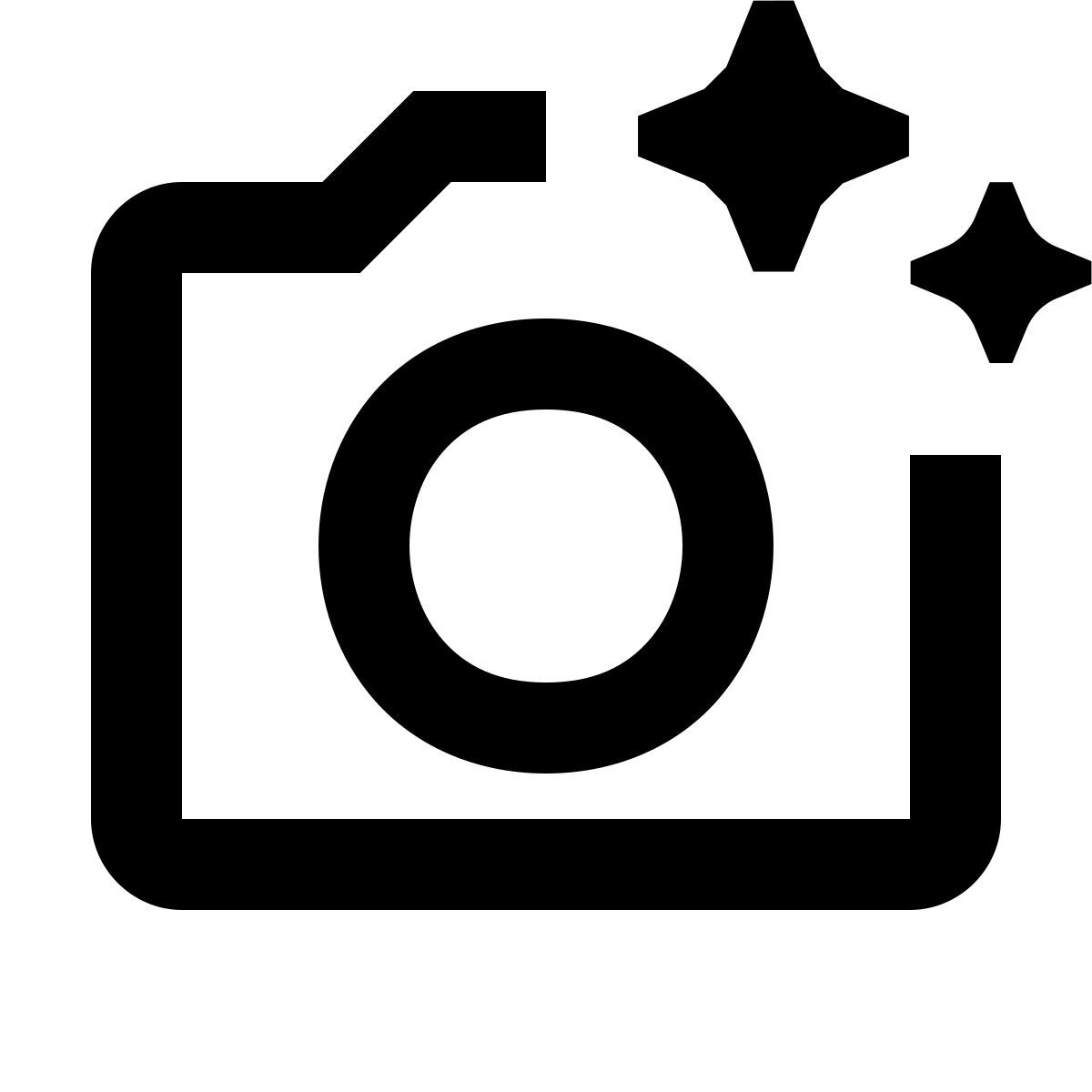 material outlined style 相机智能 icon