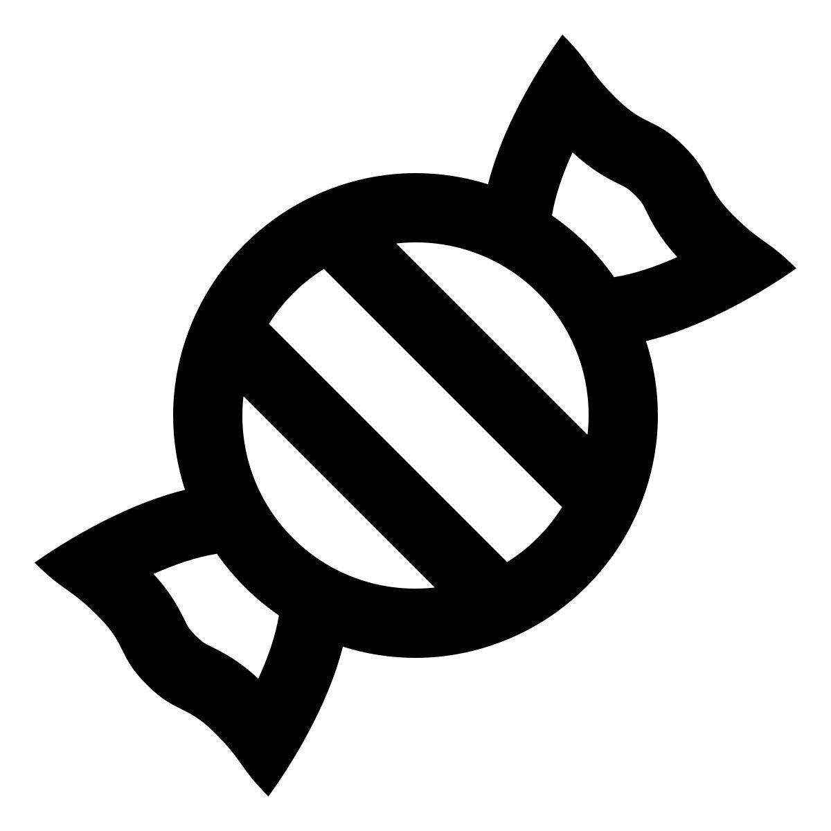 material outlined style candy icon