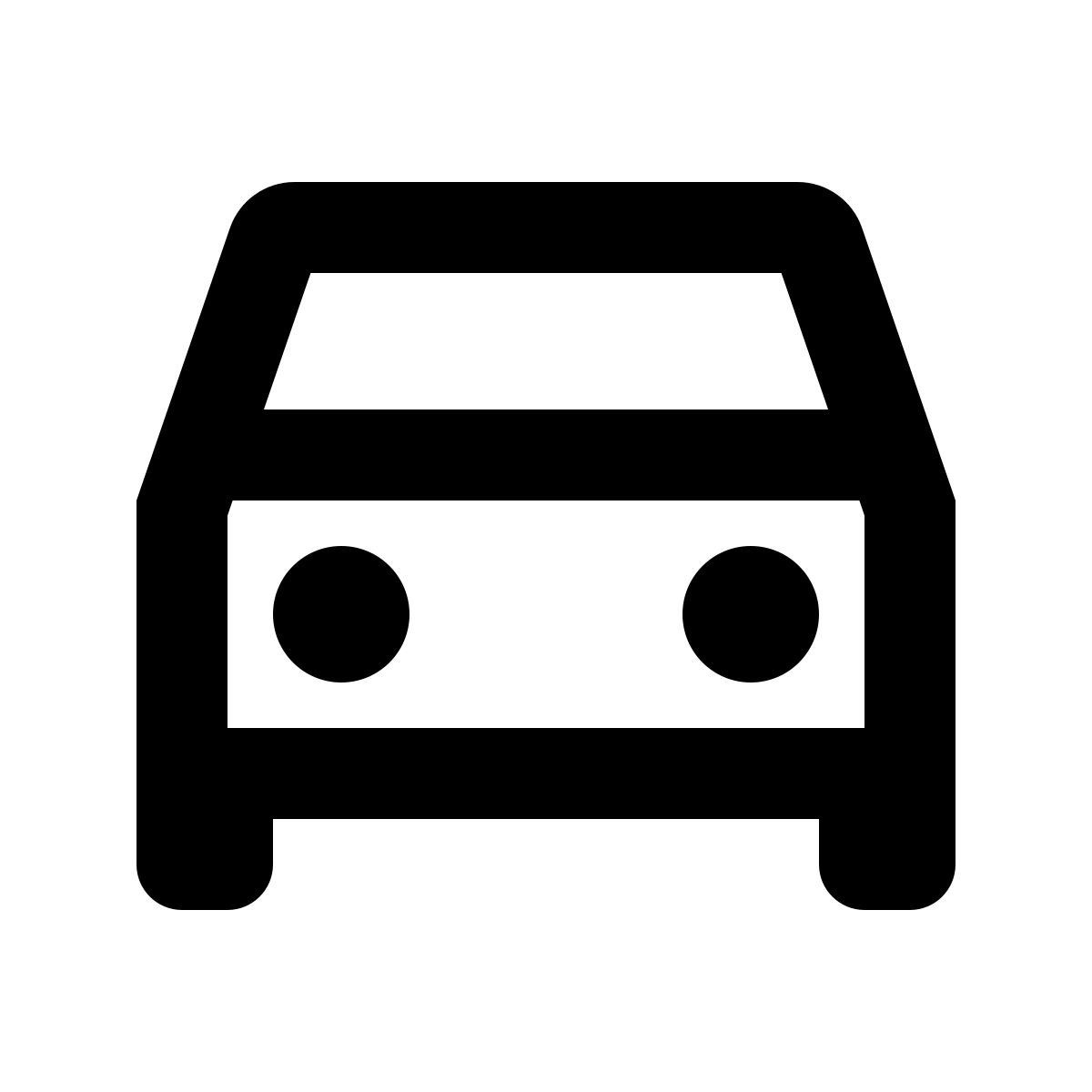 material outlined style coche icon