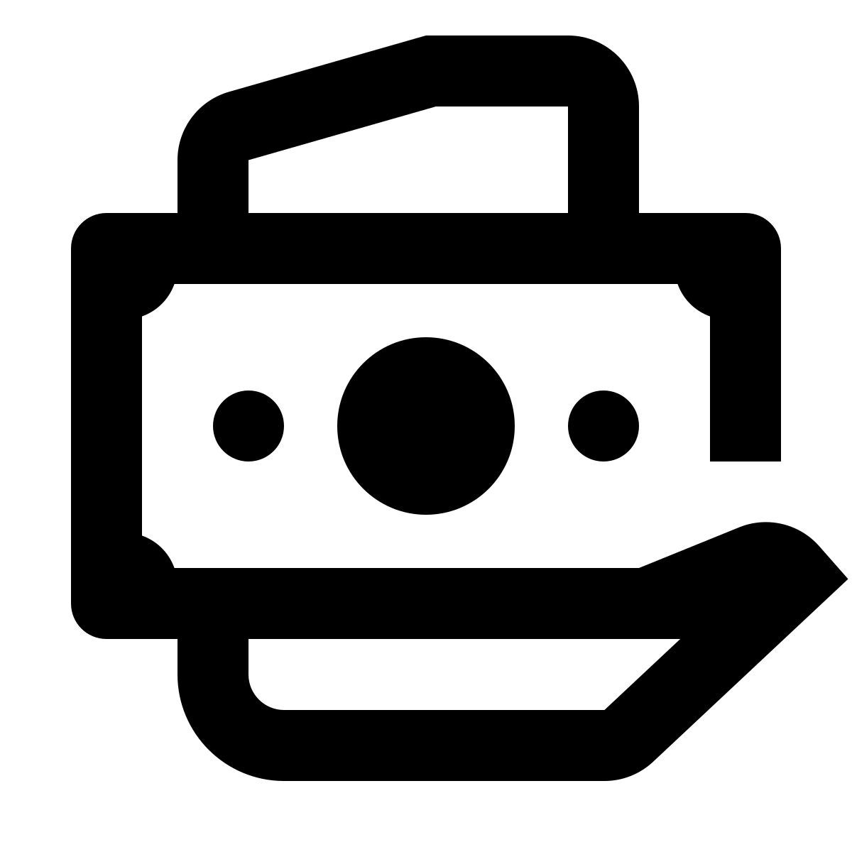 material outlined style argent liquide en main icon