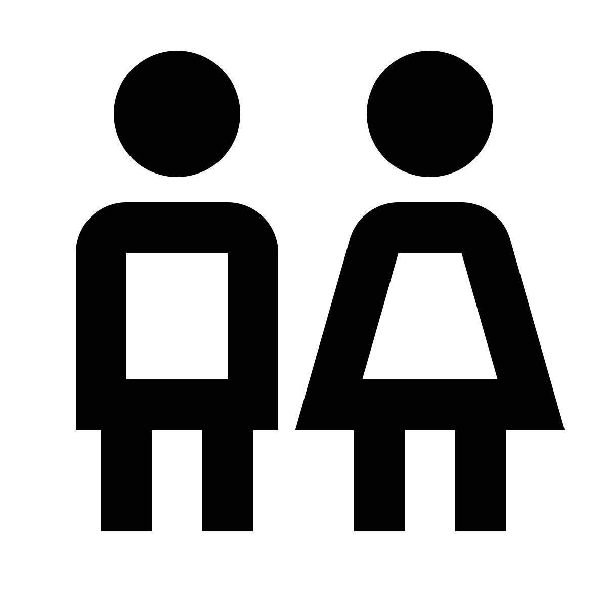 material outlined style 孩子 icon