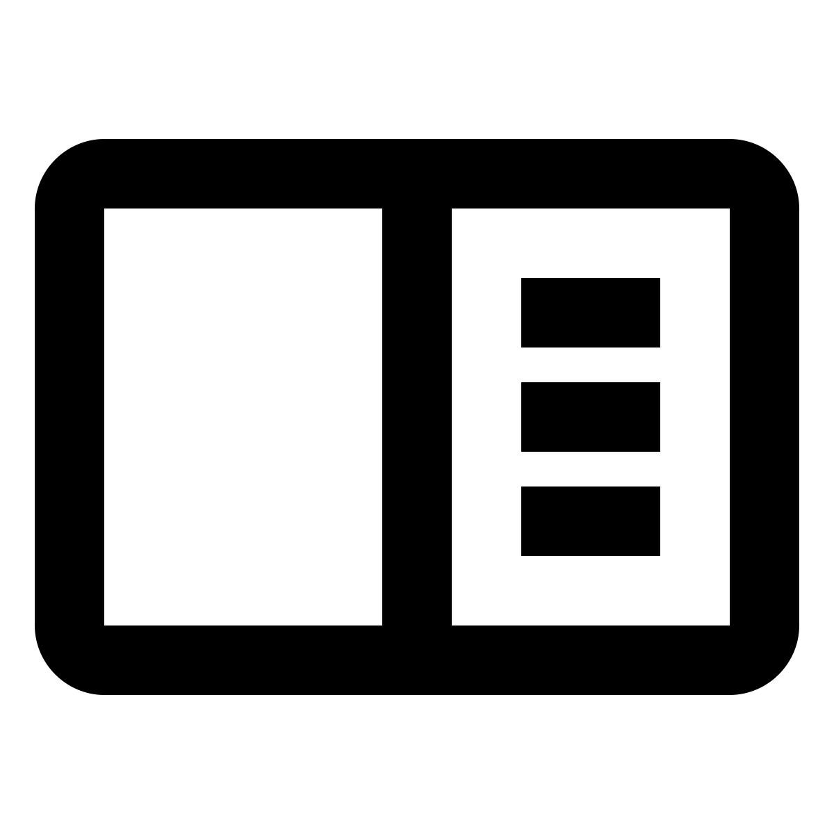 material outlined style modo de lectura de chrome icon