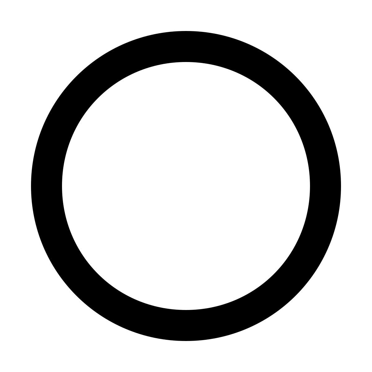 material outlined style circulo icon