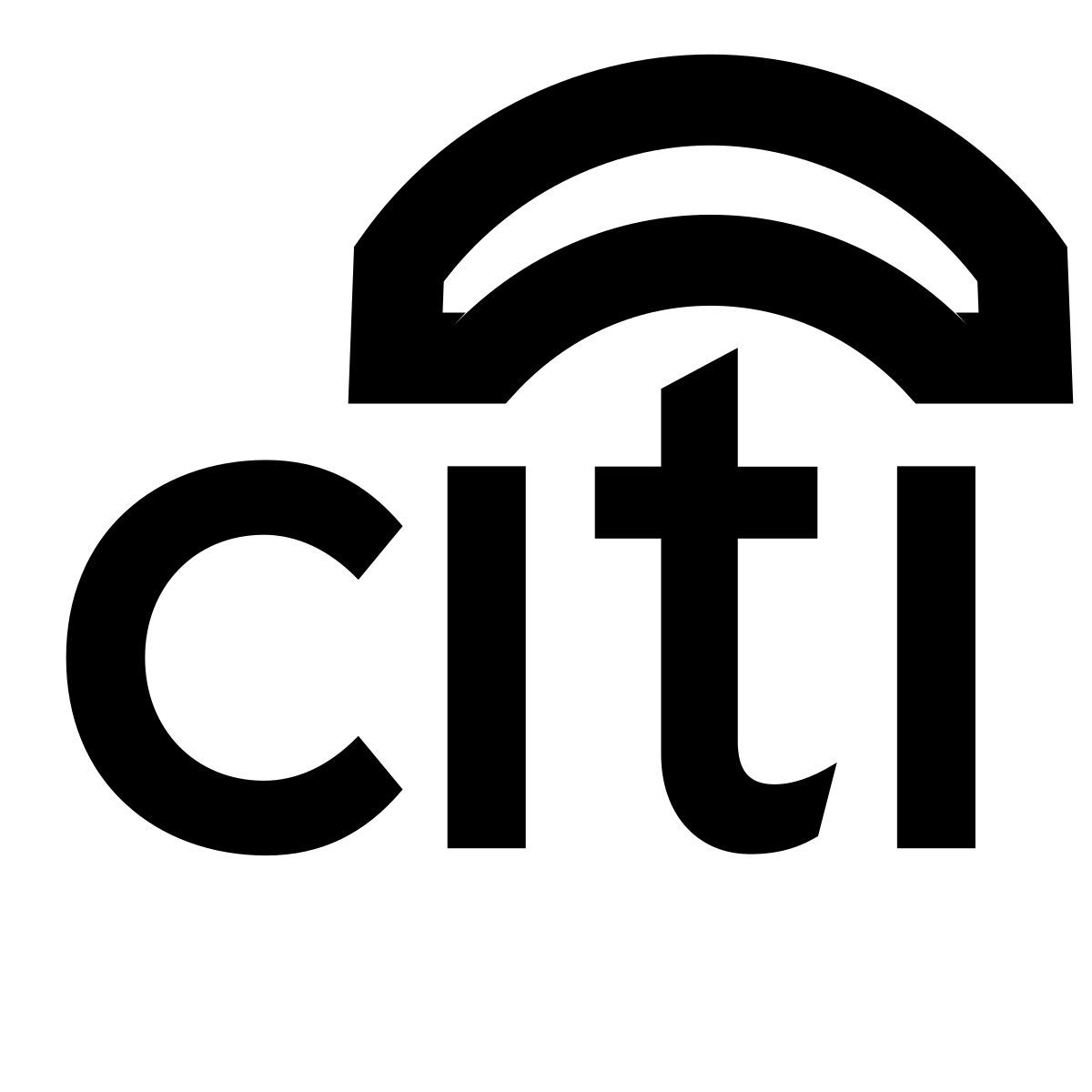 material outlined style citibank icon
