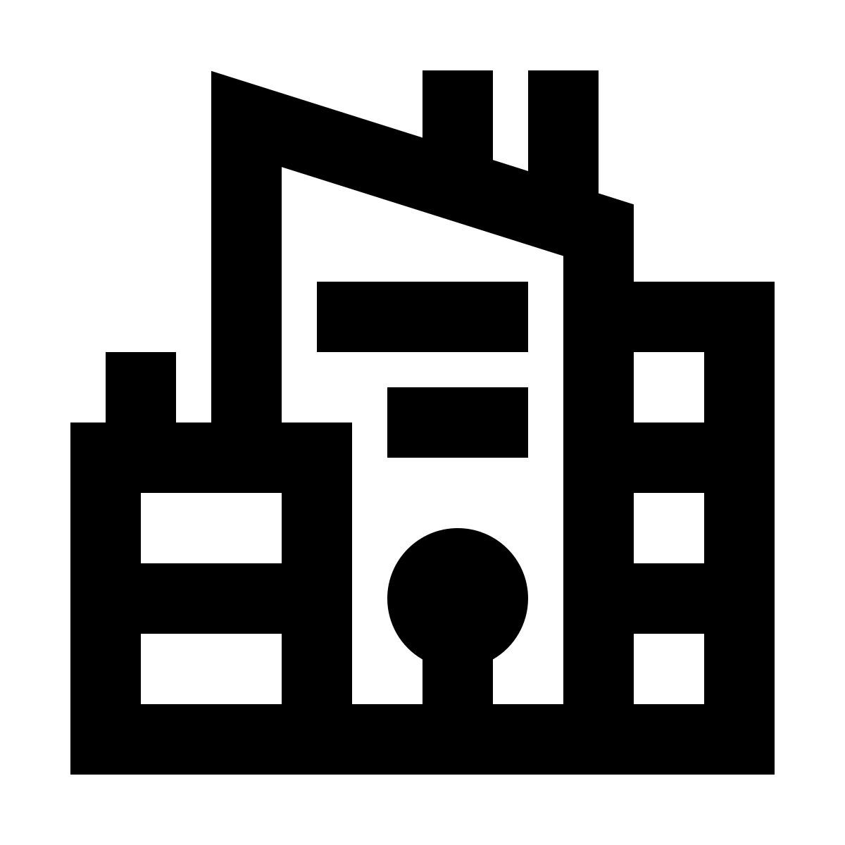 material outlined style ciudad icon