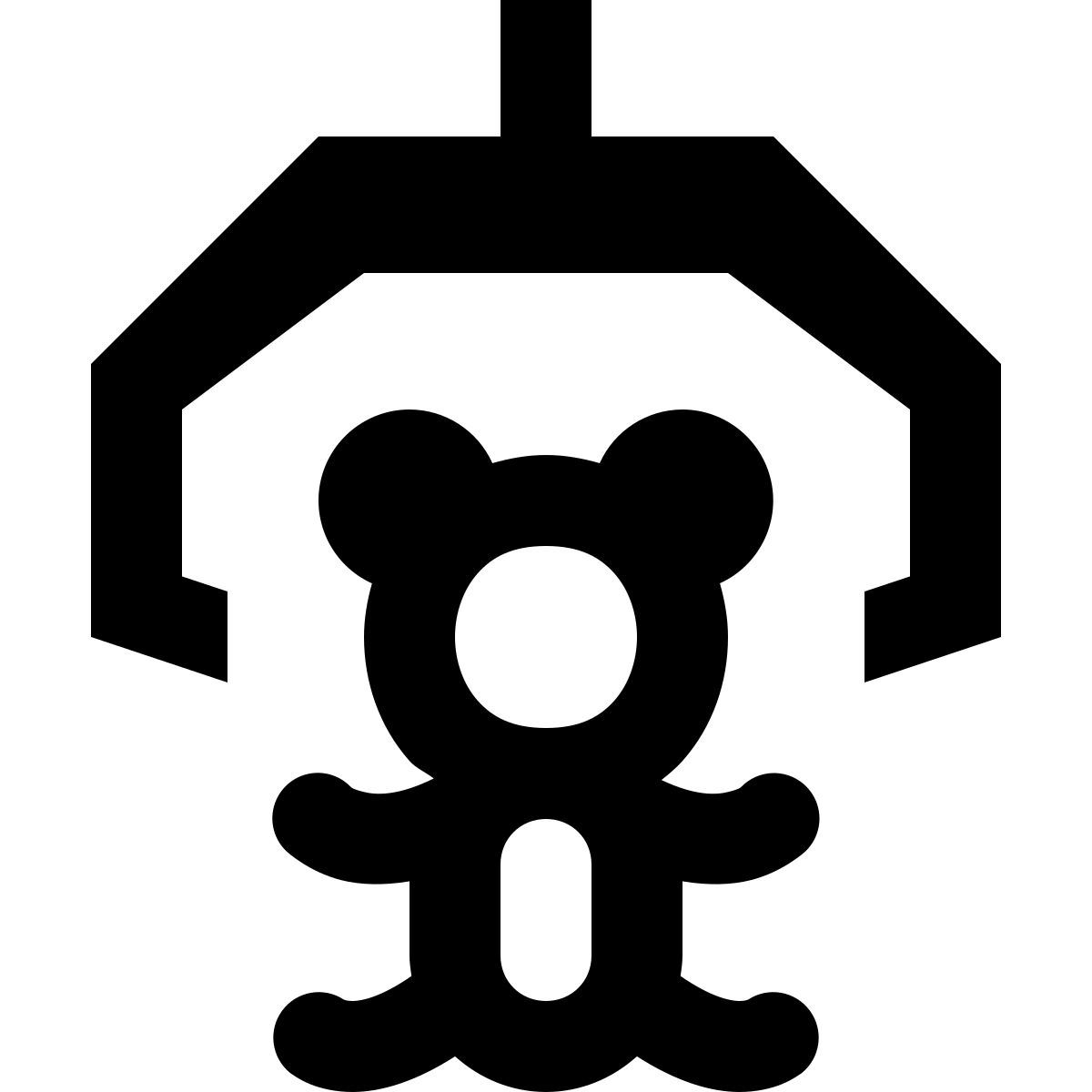 material outlined style claw machine icon