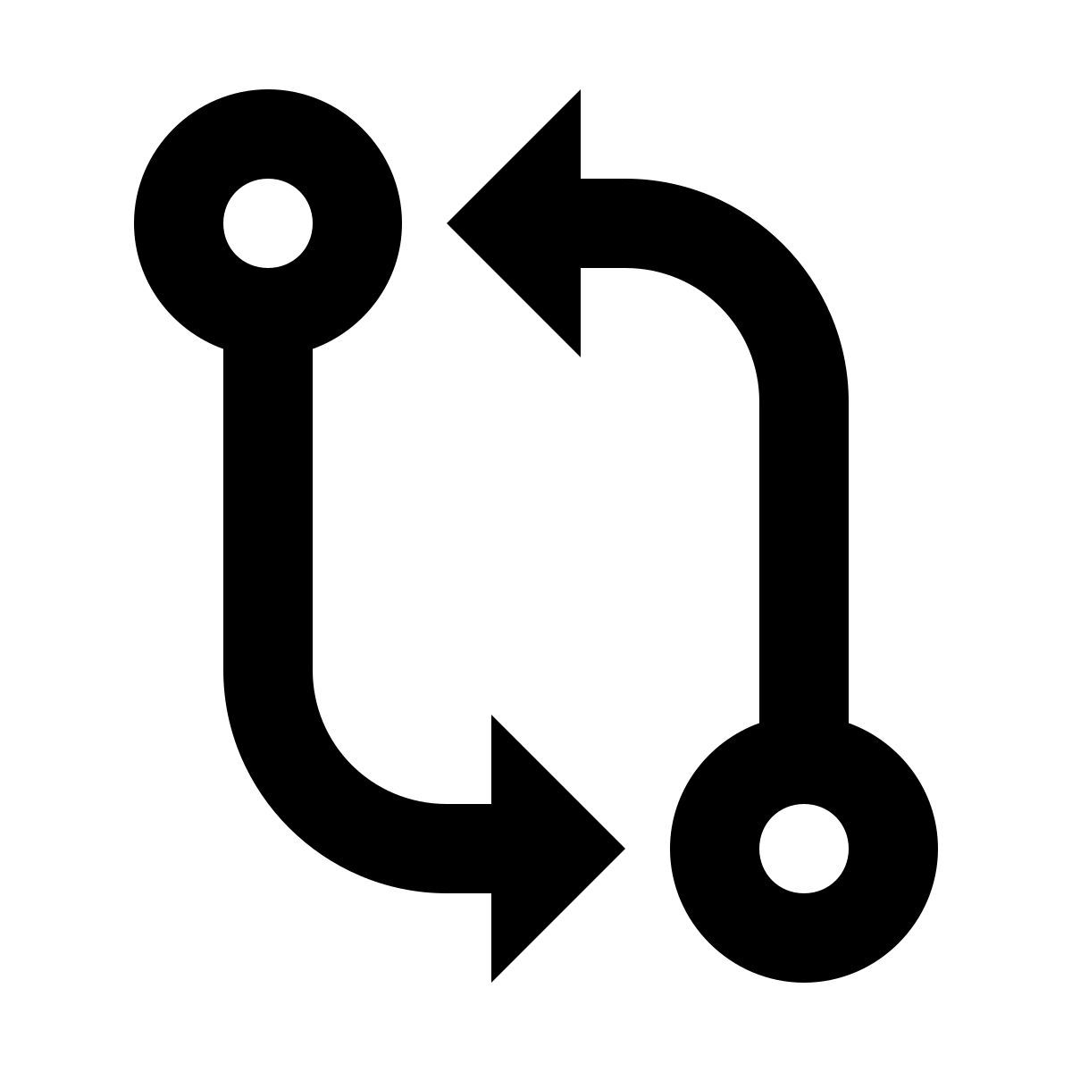 material outlined style compare git icon