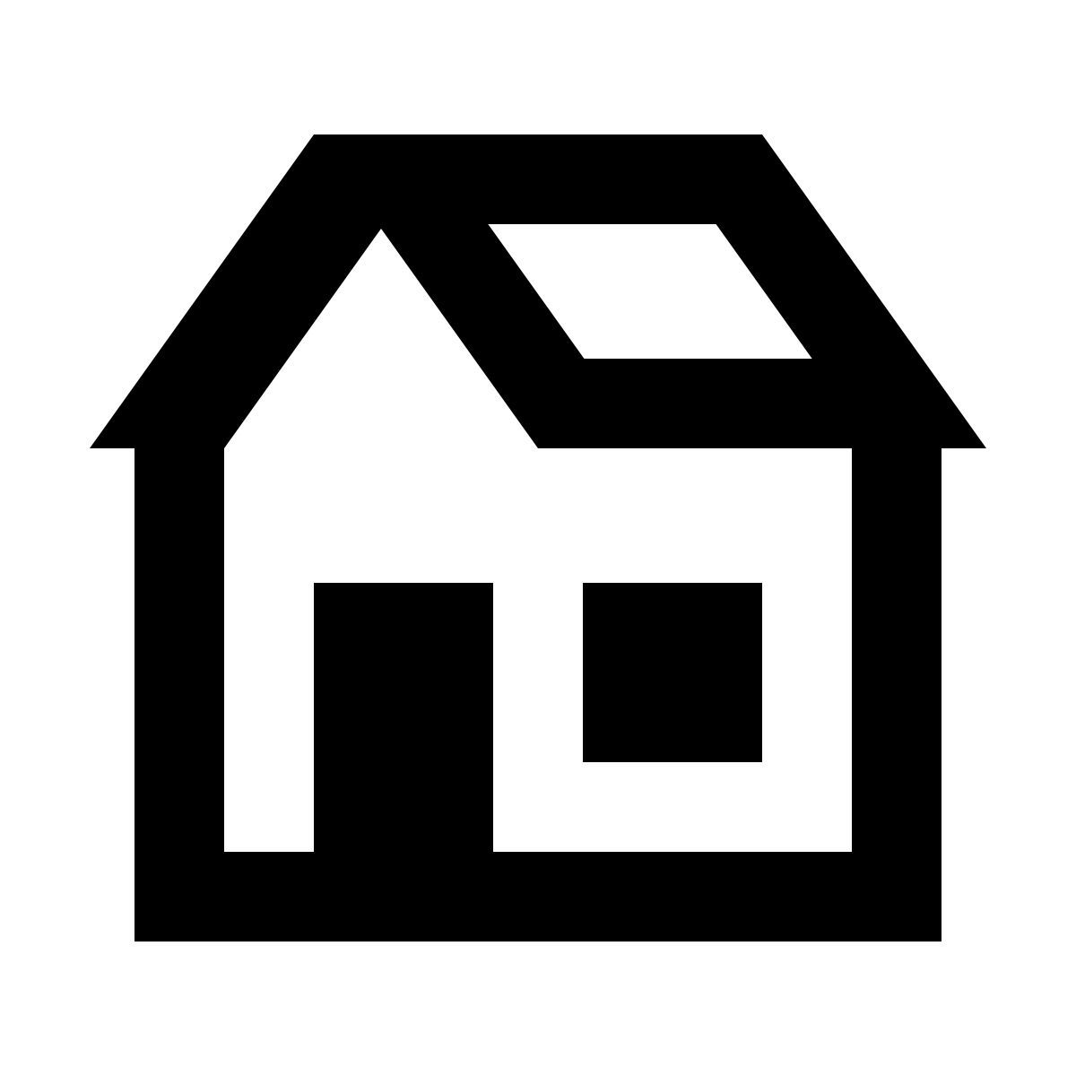 material outlined style 茅屋 icon