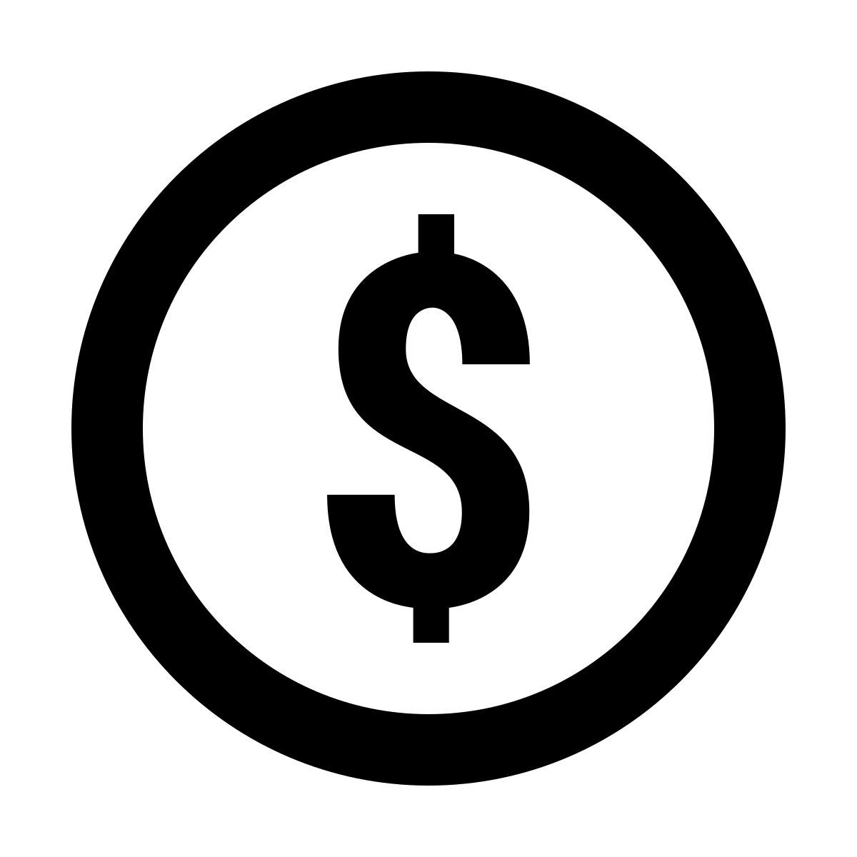 material outlined style acuñar icon