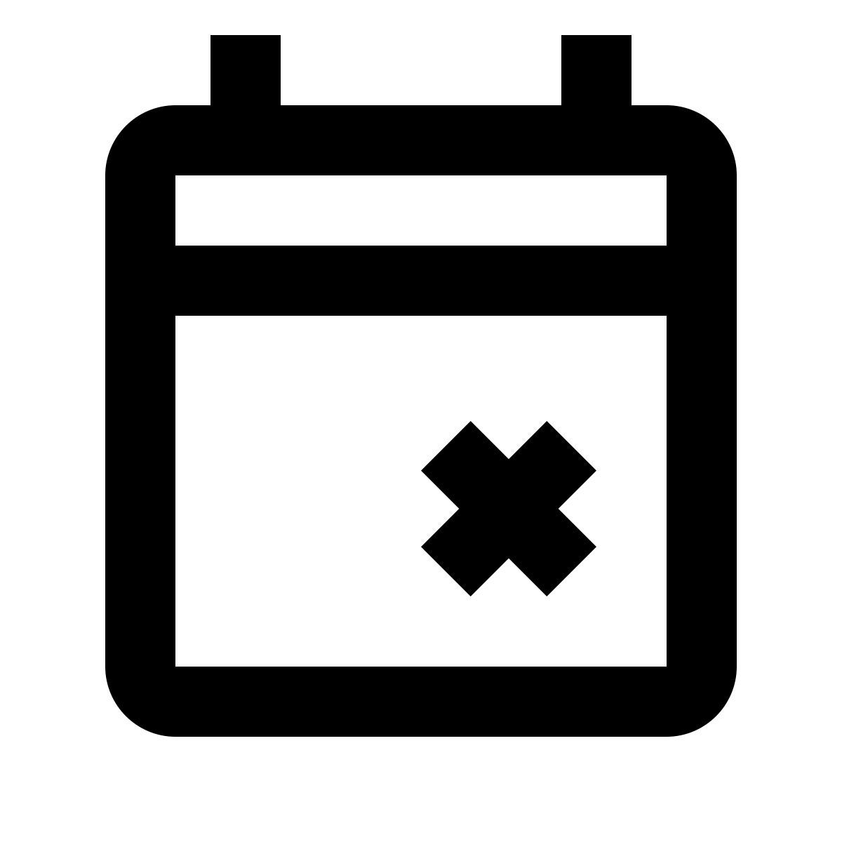 material outlined style tachado fecha icon