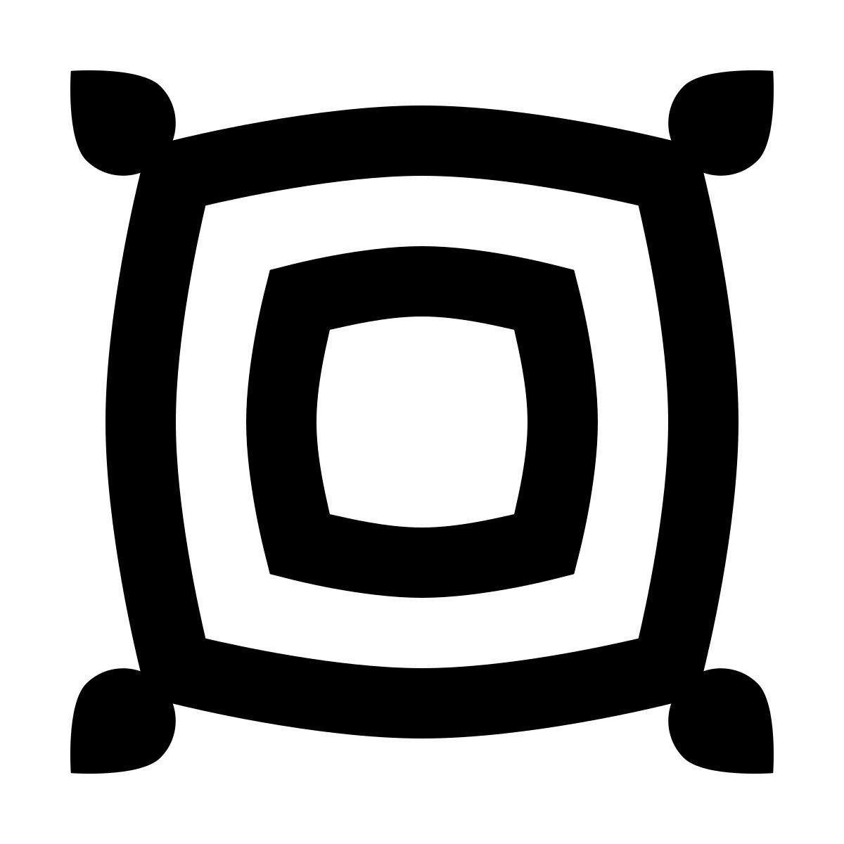 material outlined style 坐垫 icon