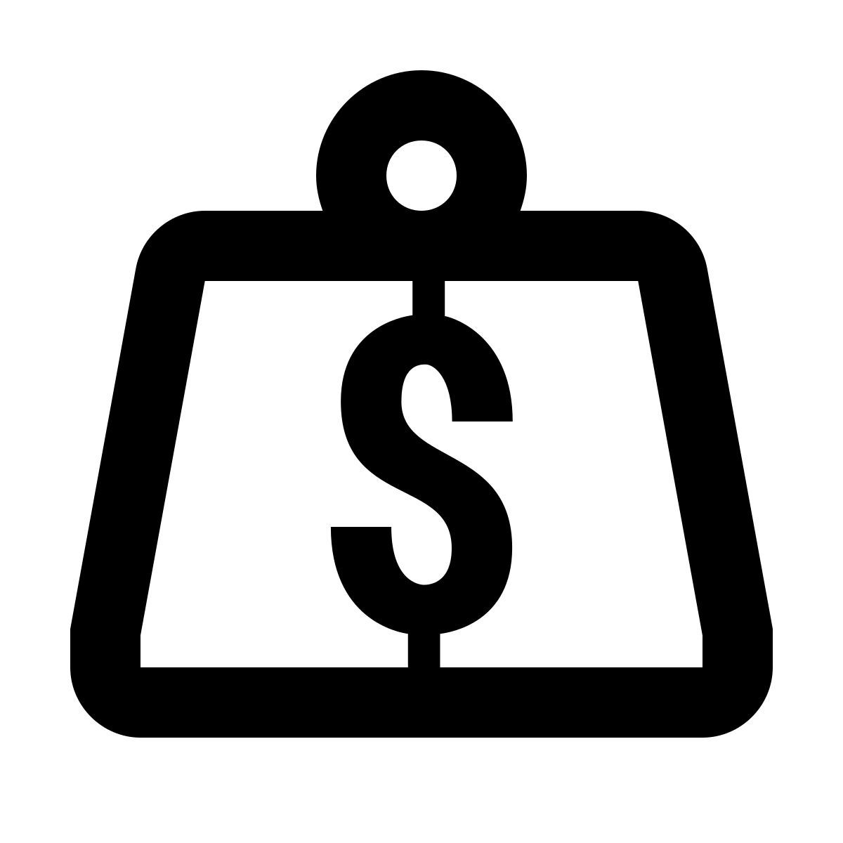 material outlined style debt icon