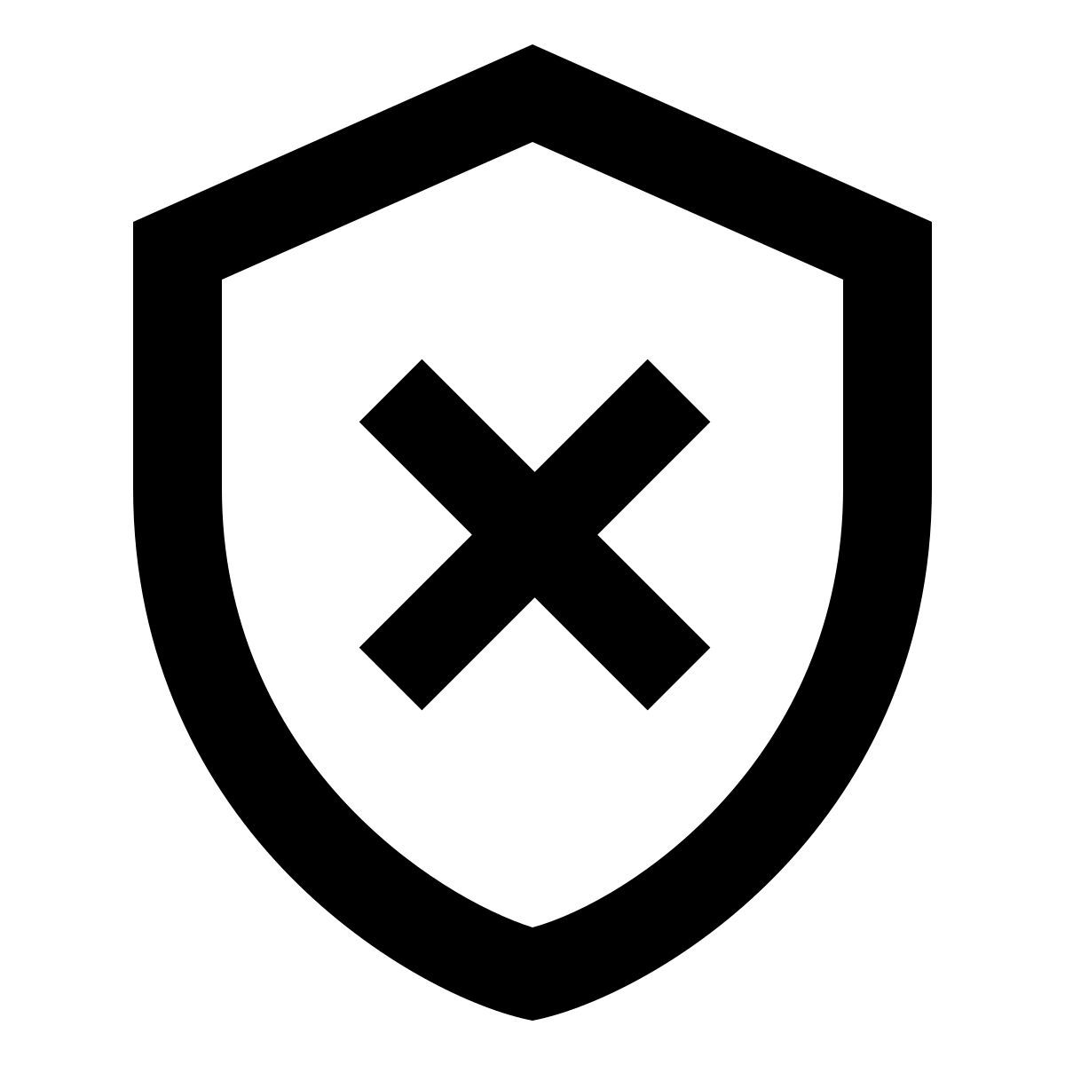 material outlined style 删除盾 icon